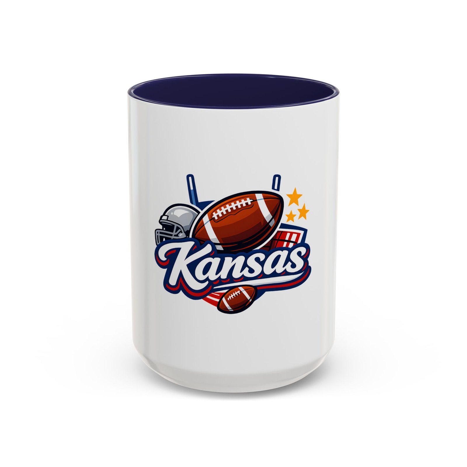 Kansas Football Coffee Mug — Accent 11/15oz - Image 21
