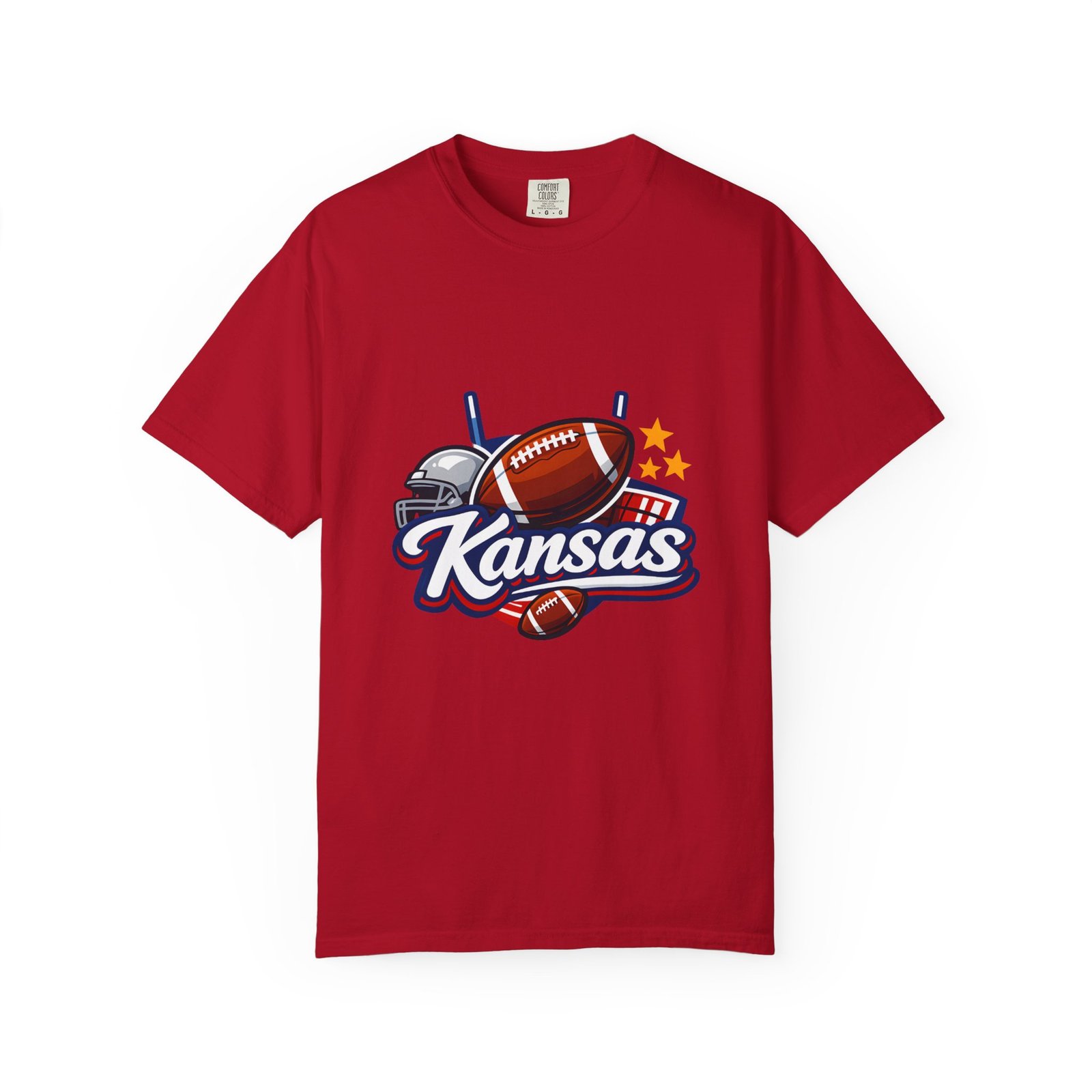 Kansas Football T-Shirt — Retro Helmet & Ball State Pride Tee - Image 57
