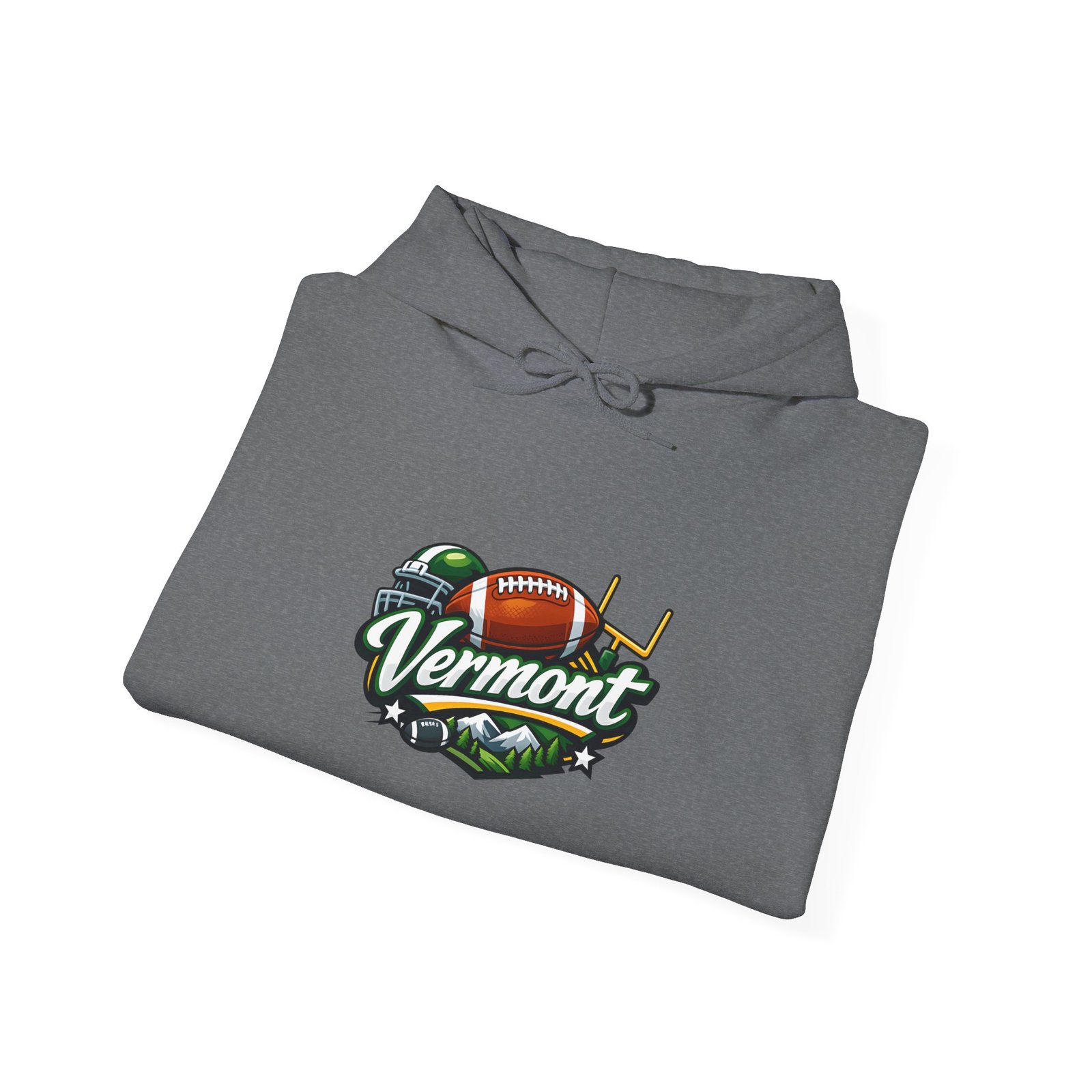 Vermont Football Hoodie – Vintage State Pride Pullover - Image 28