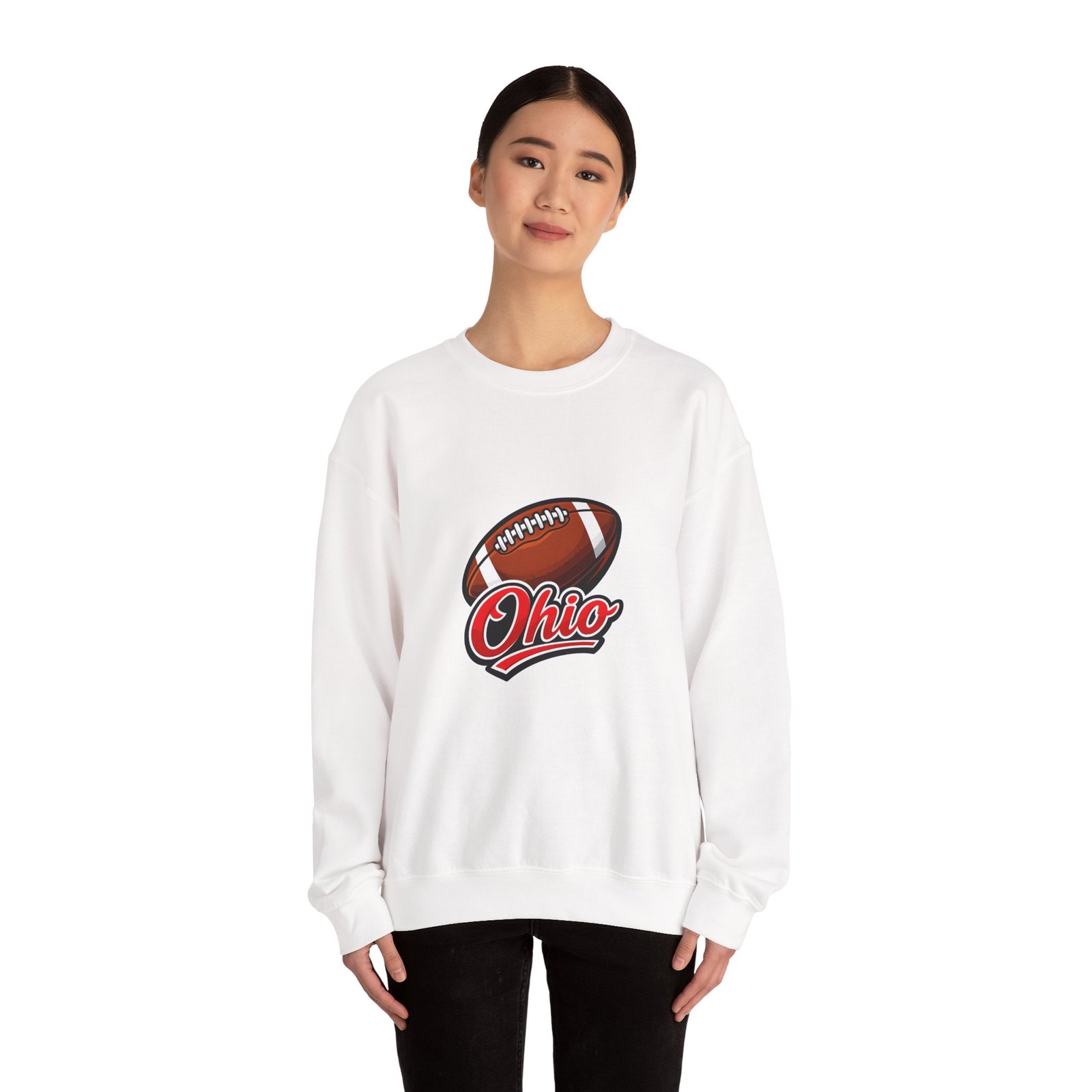 Crewneck Sweatshirt — Ohio Football Logo Crewneck - Image 4