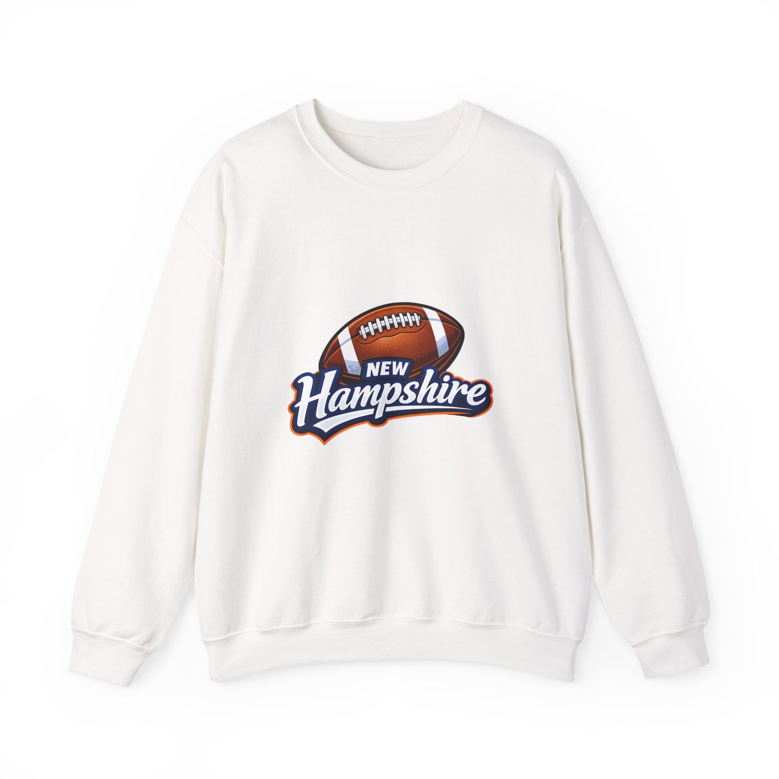 New Hampshire Football Crewneck Sweatshirt — Retro State Football Logo