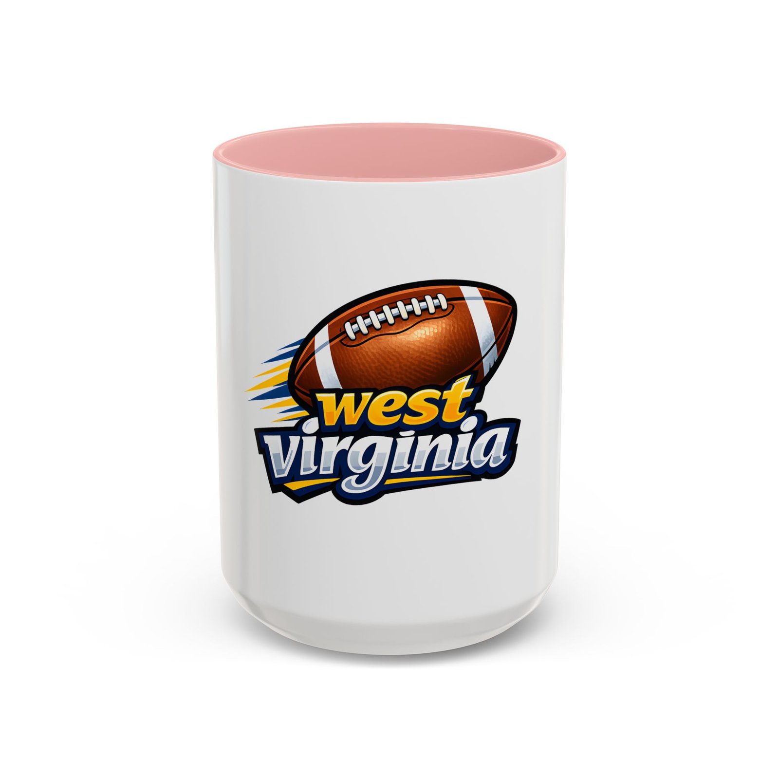 West Virginia Football Accent Coffee Mug (11/15oz) - Image 25