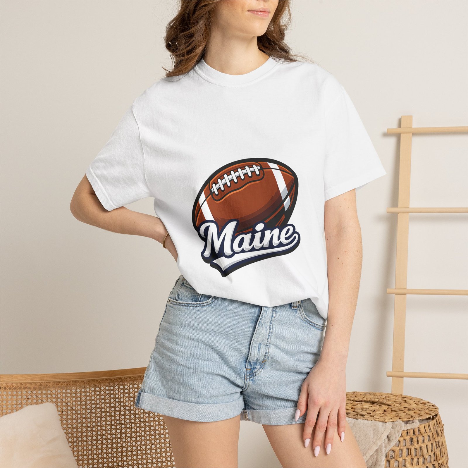 Maine Football T-Shirt — Vintage Football Graphic Tee - Image 4