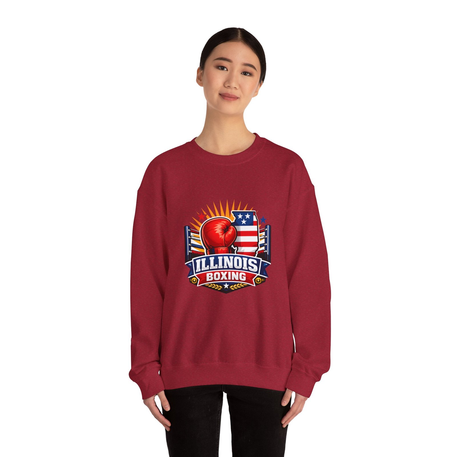 Illinois Boxing Crewneck Sweatshirt - Image 52