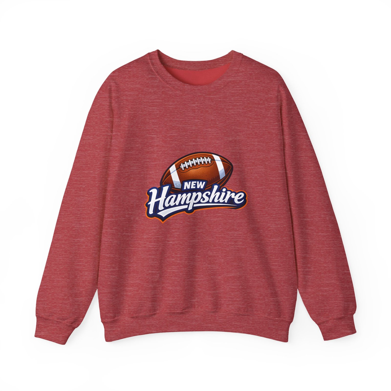 New Hampshire Football Crewneck Sweatshirt — Retro State Football Logo - Image 41