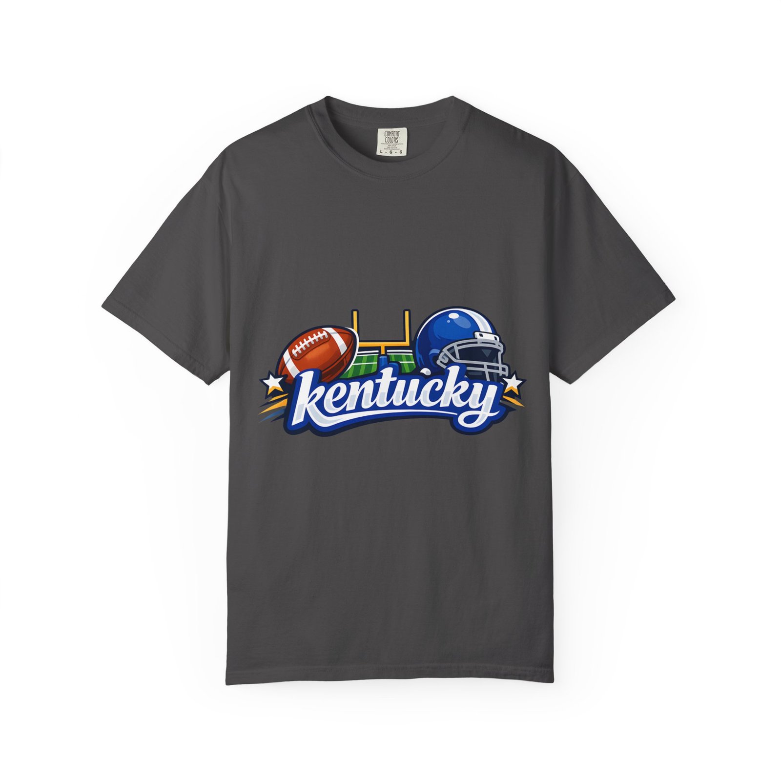 Kentucky Football Graphic T-Shirt — Helmet & Ball State Pride Tee