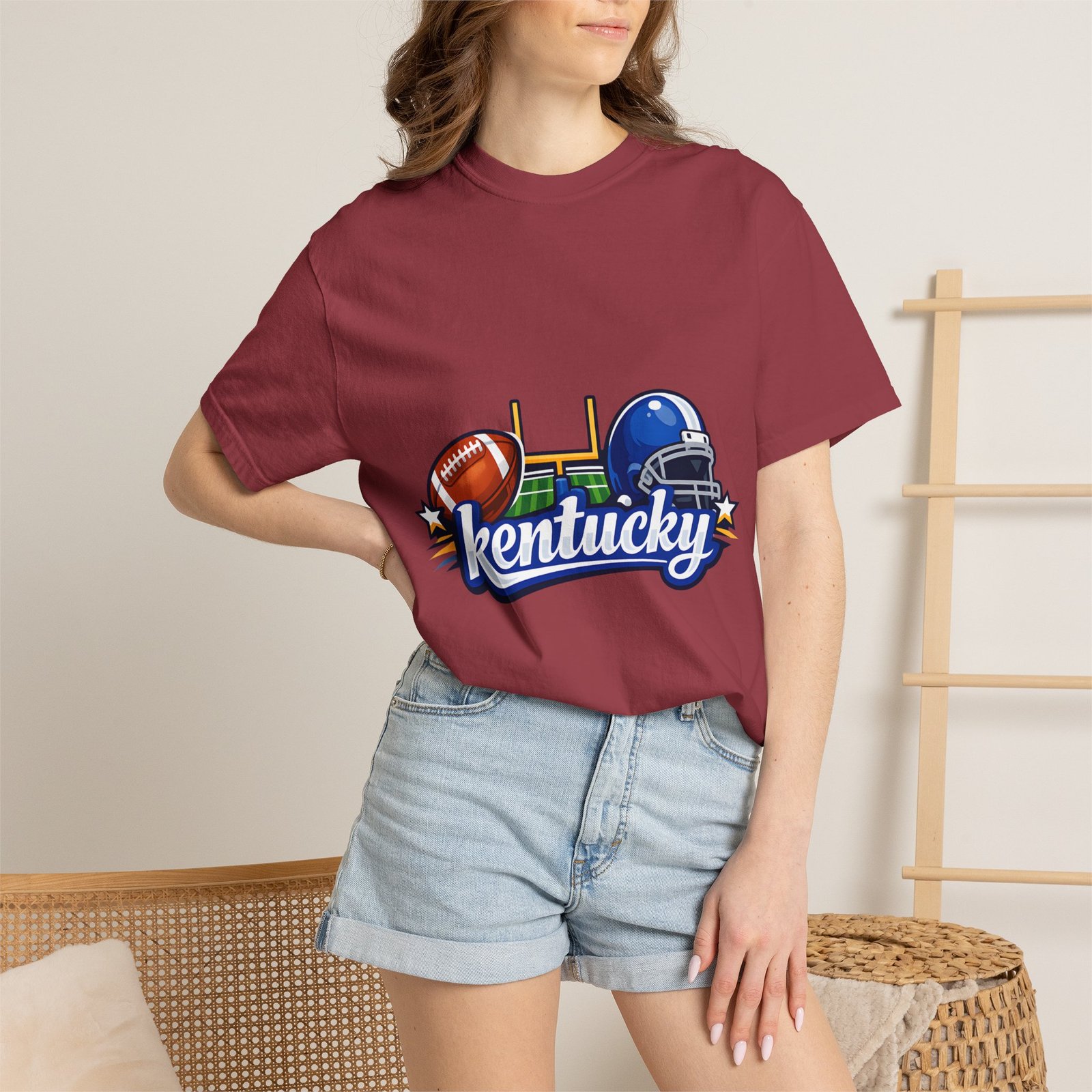 Kentucky Football Graphic T-Shirt — Helmet & Ball State Pride Tee - Image 34