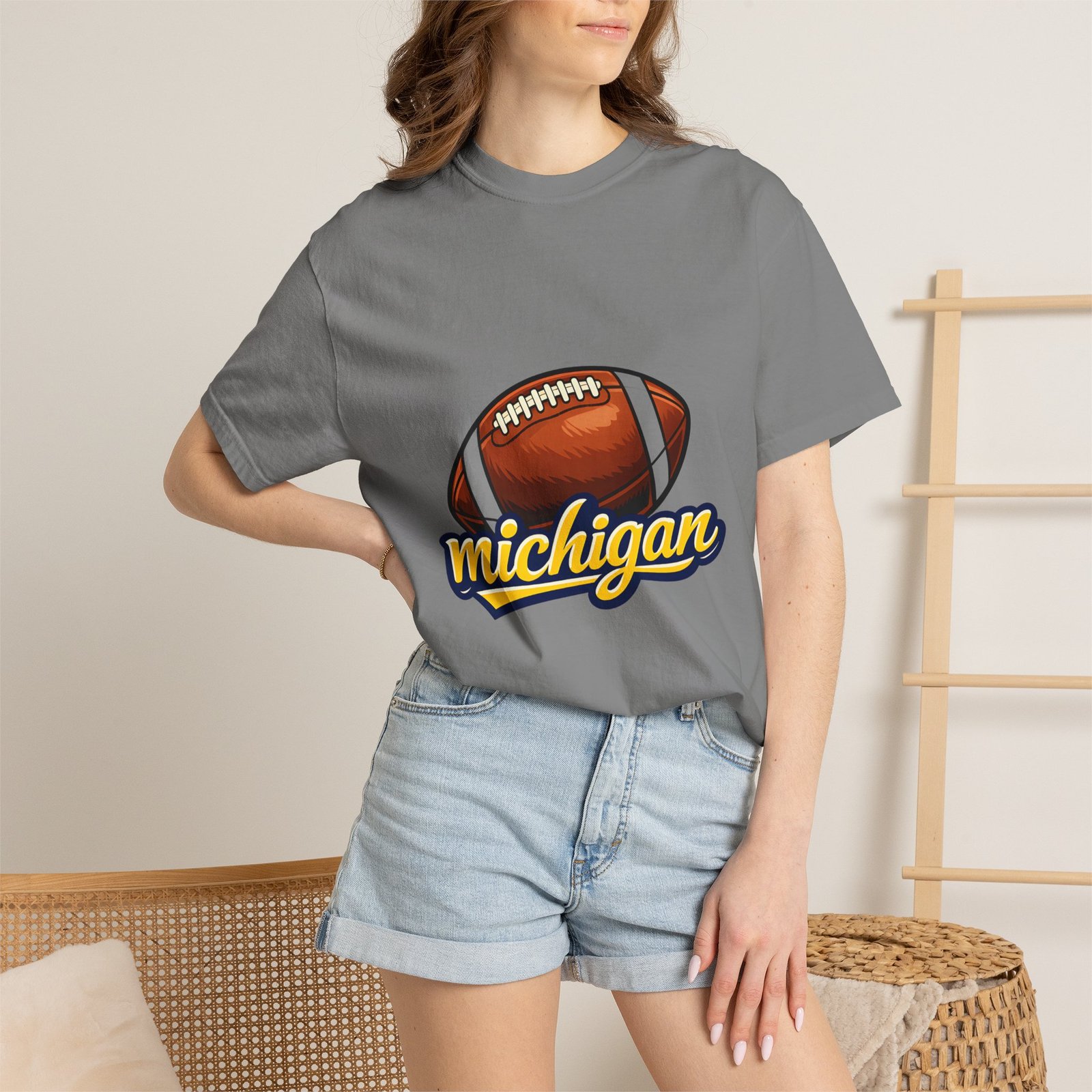 Michigan Football T-Shirt — Vintage Script Logo Tee - Image 36