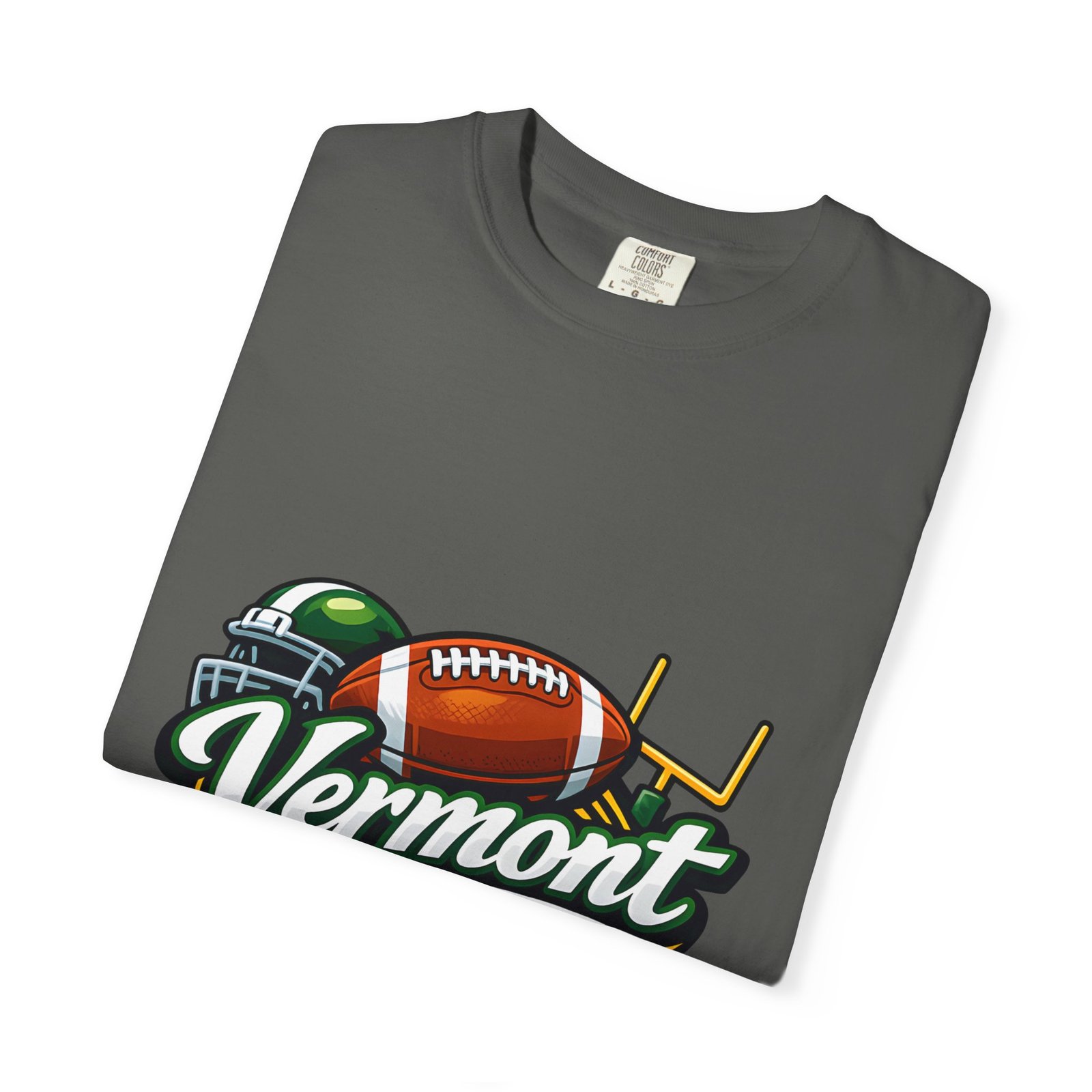 Vermont Football State T-Shirt — Retro Helmet & Goalpost Design - Image 31