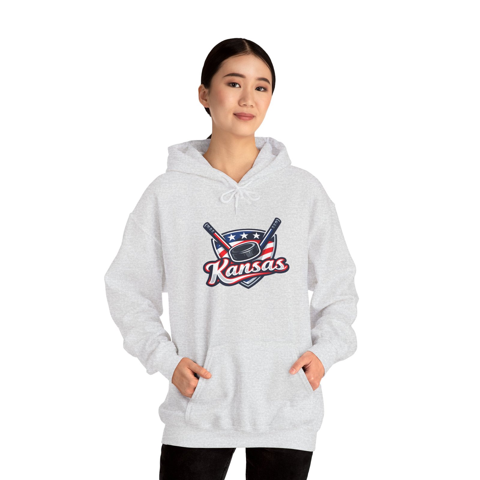 Kansas Baseball Hoodie – Retro Bat & Cap Logo Pullover - Image 48
