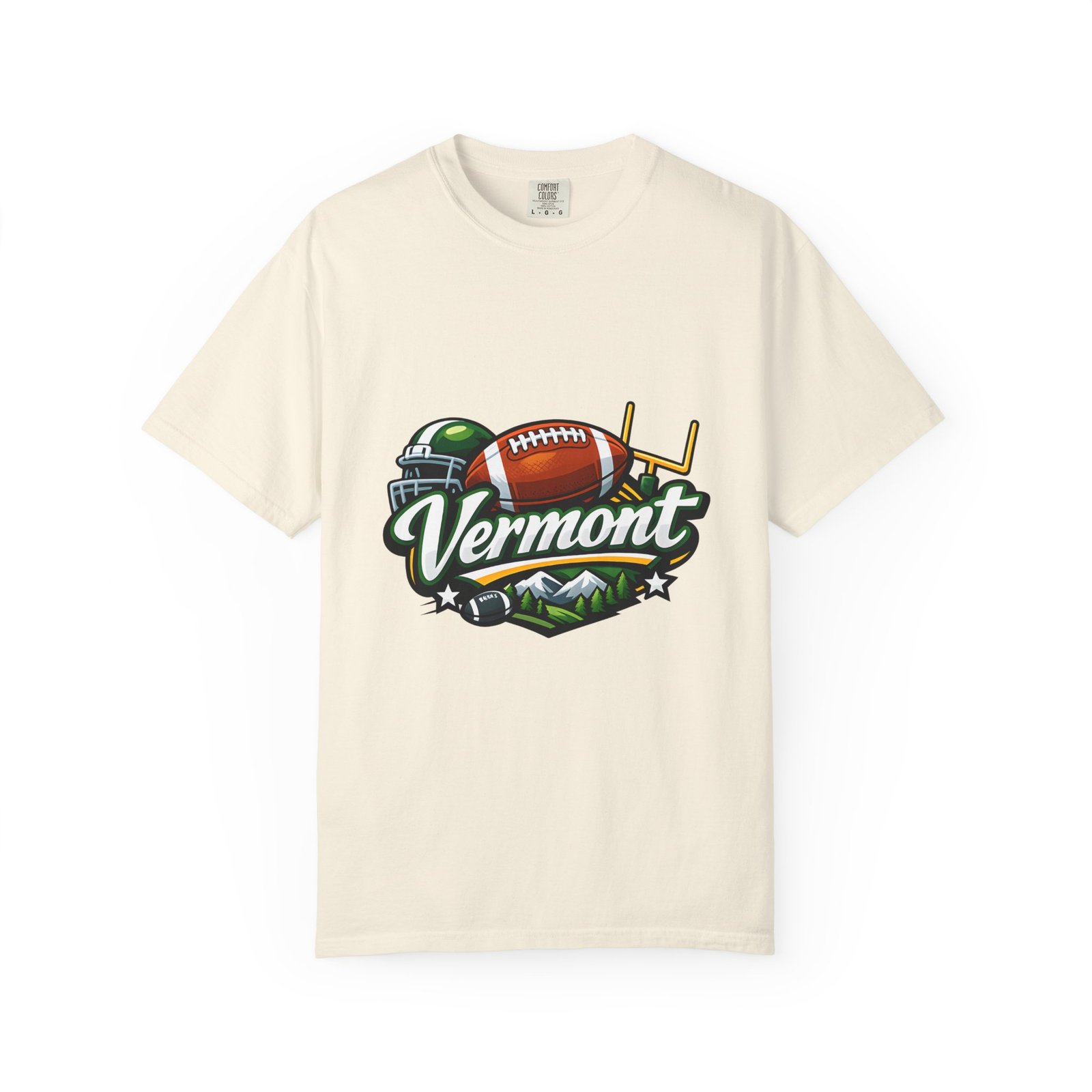 Vermont Football State T-Shirt — Retro Helmet & Goalpost Design - Image 17