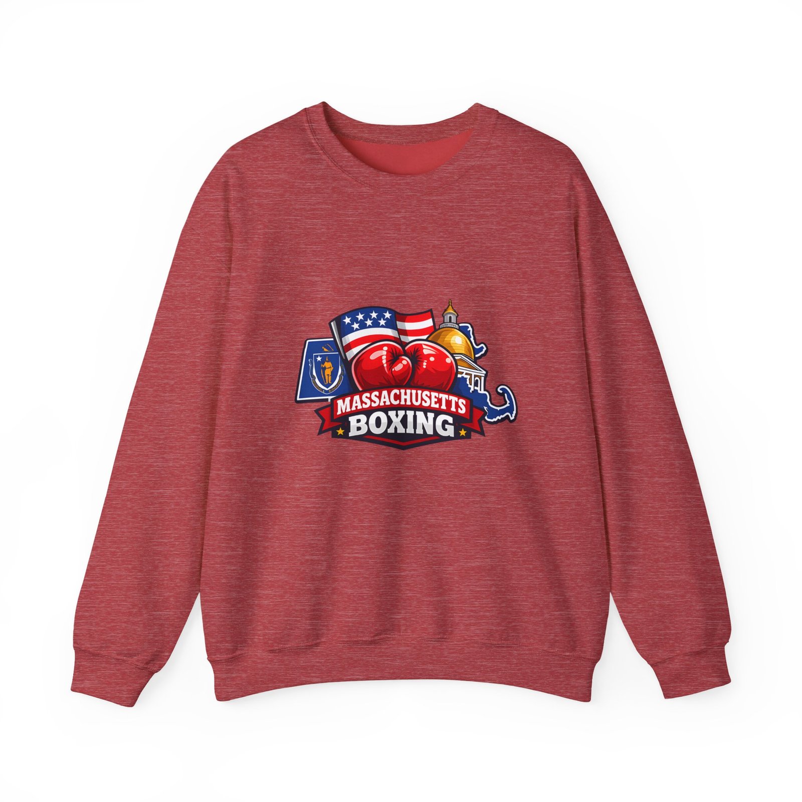 Massachusetts Boxing Crewneck Sweatshirt - Image 41