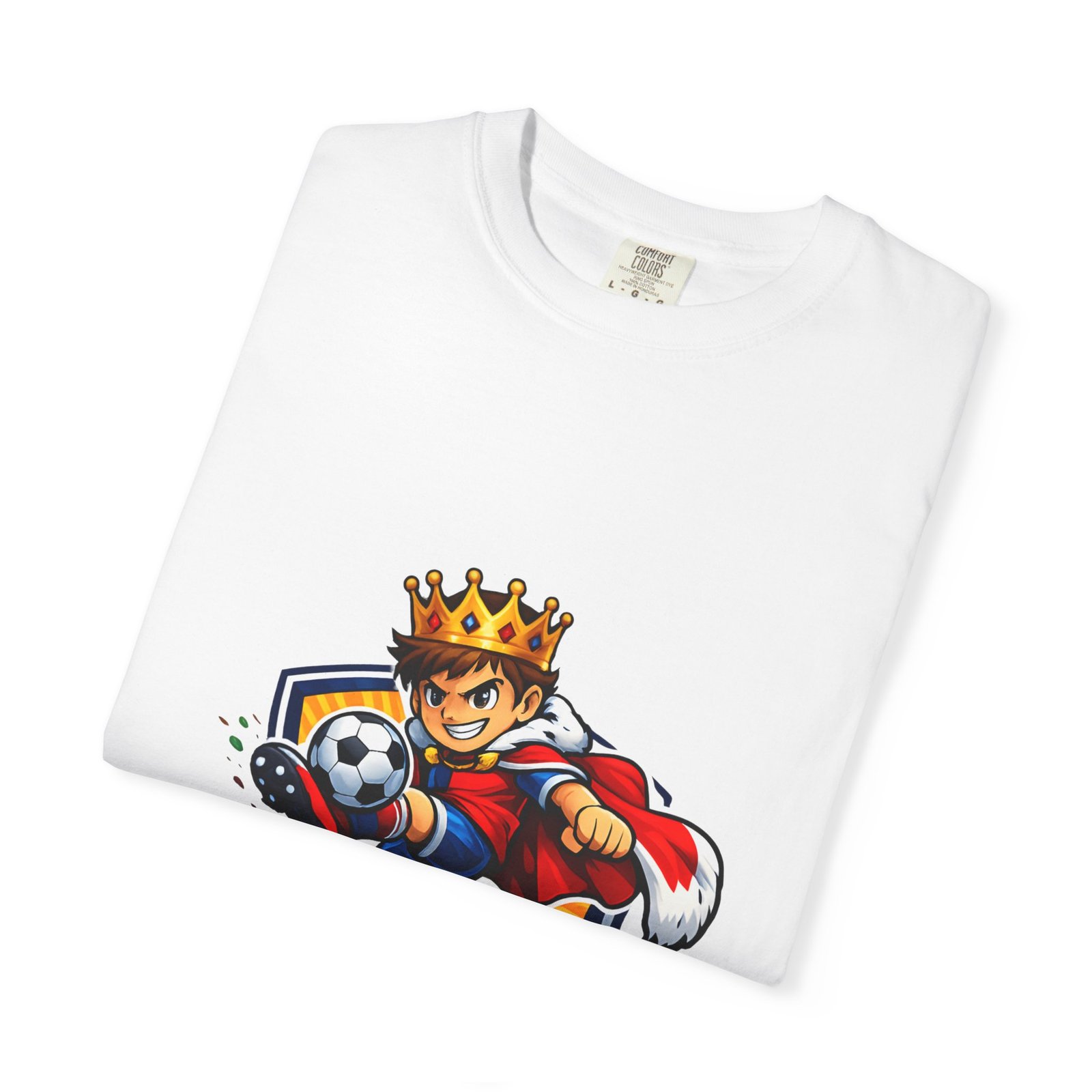Soccer King T-Shirt — Kids' Youth Soccer Crown Graphic Tee - Image 3