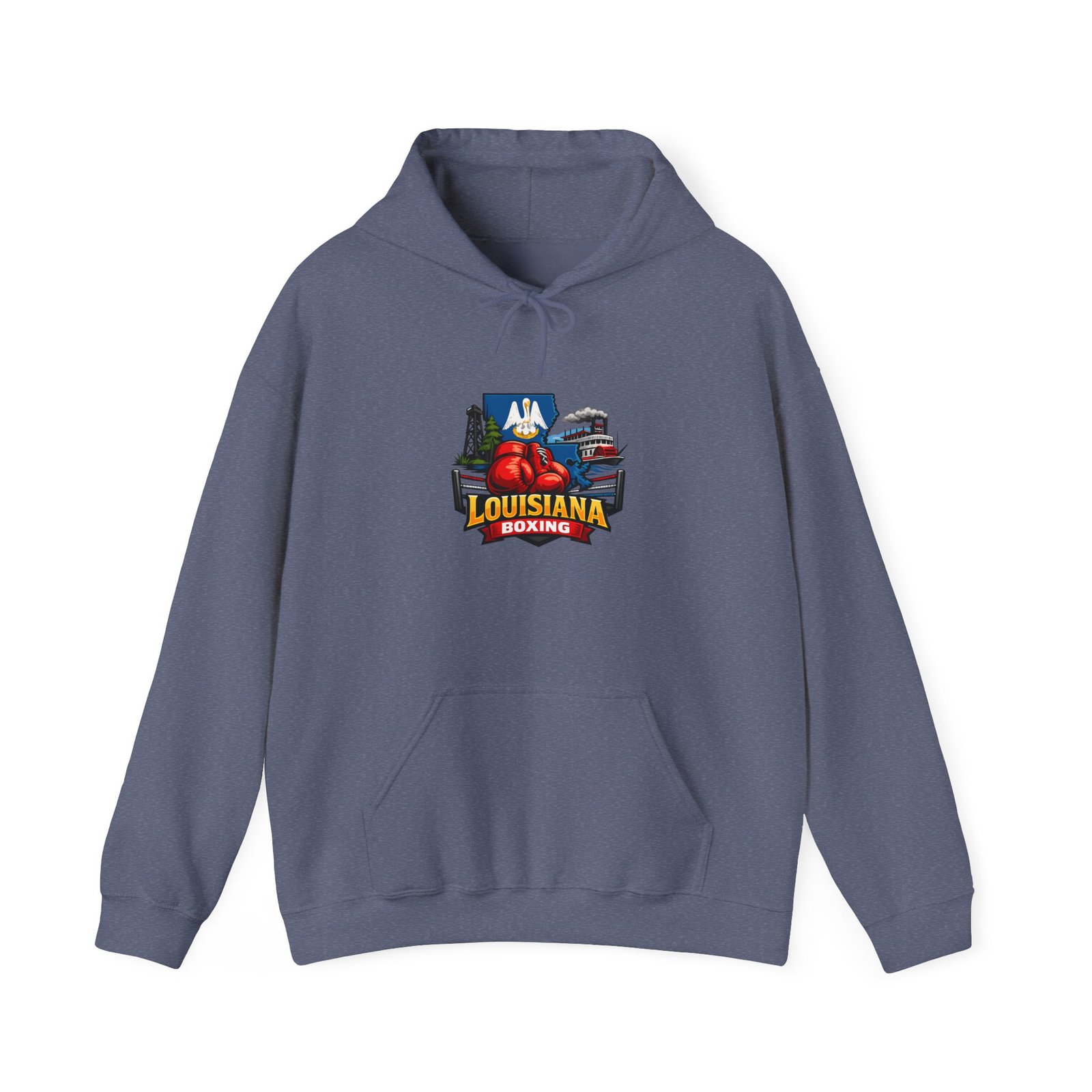 Louisiana Boating Graphic Hoodie — Cajun Crab & Bayou Travel Sweatshirt - Image 25