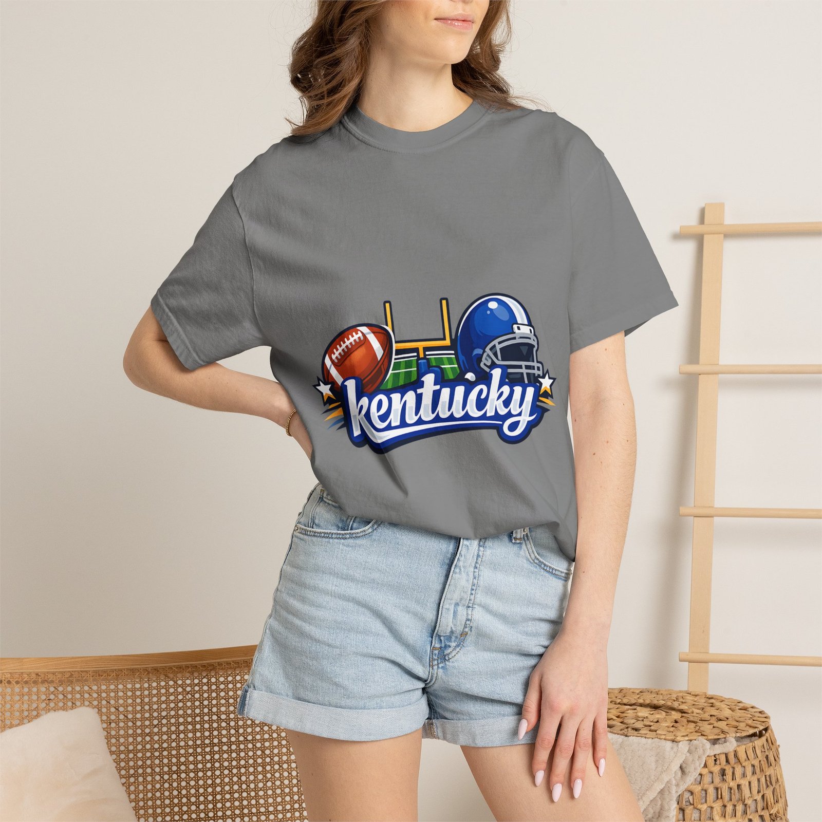 Kentucky Football Graphic T-Shirt — Helmet & Ball State Pride Tee - Image 69