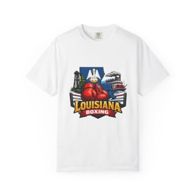 Louisiana Boxing T-Shirt — Vintage Boxing Gloves & Bayou Icon Tee