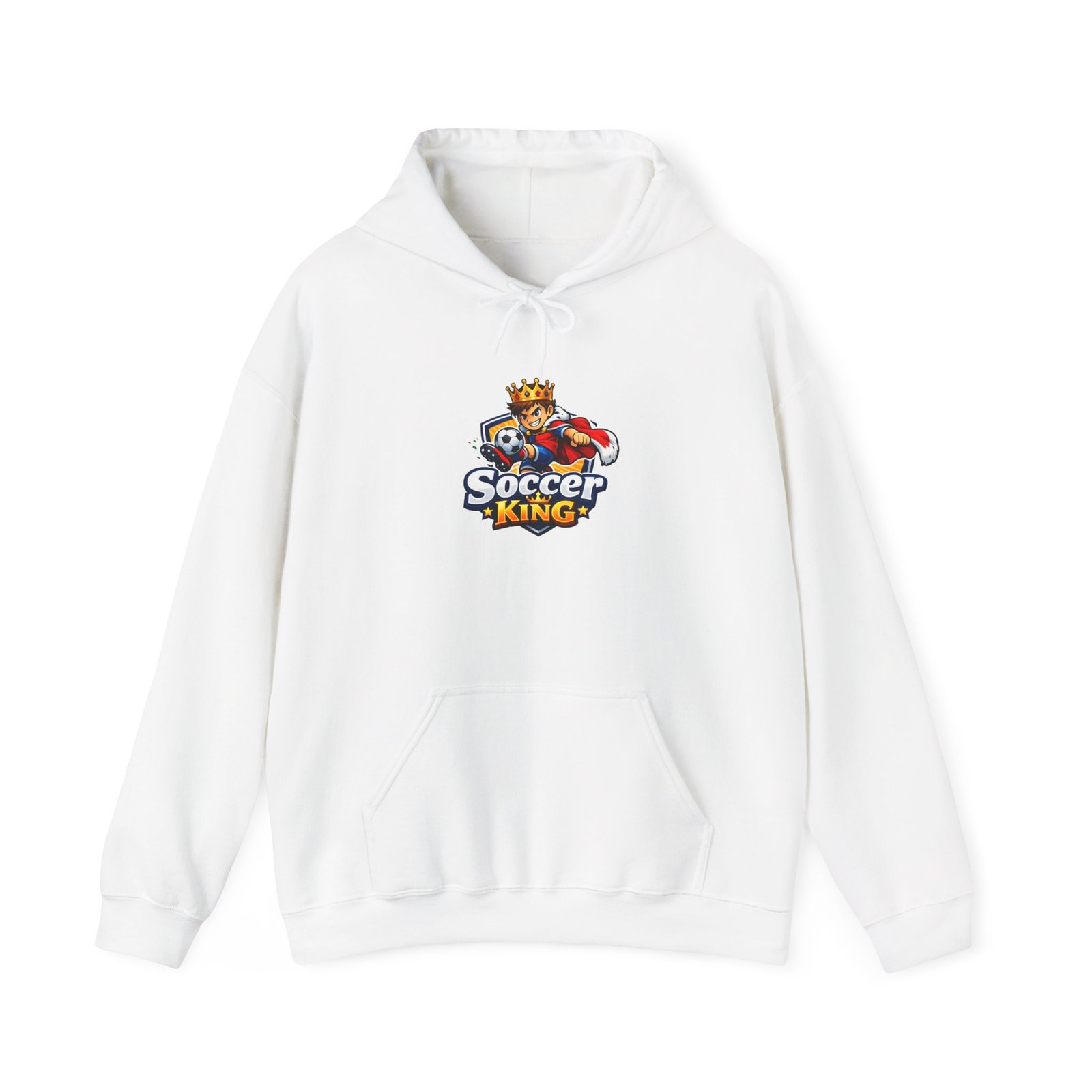 Soccer King Hoodie — Graphic Youth Soccer Crown Logo Pullover