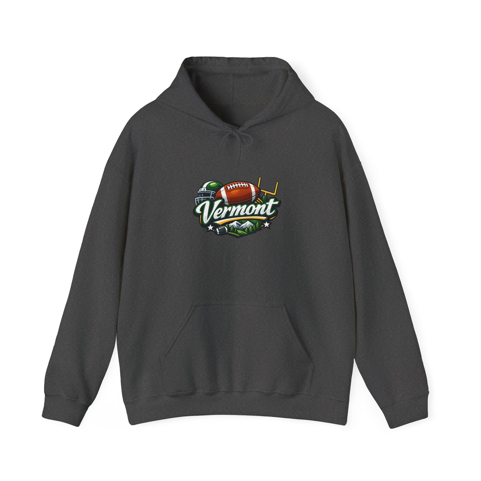 Vermont Football Hoodie – Vintage State Pride Pullover - Image 29