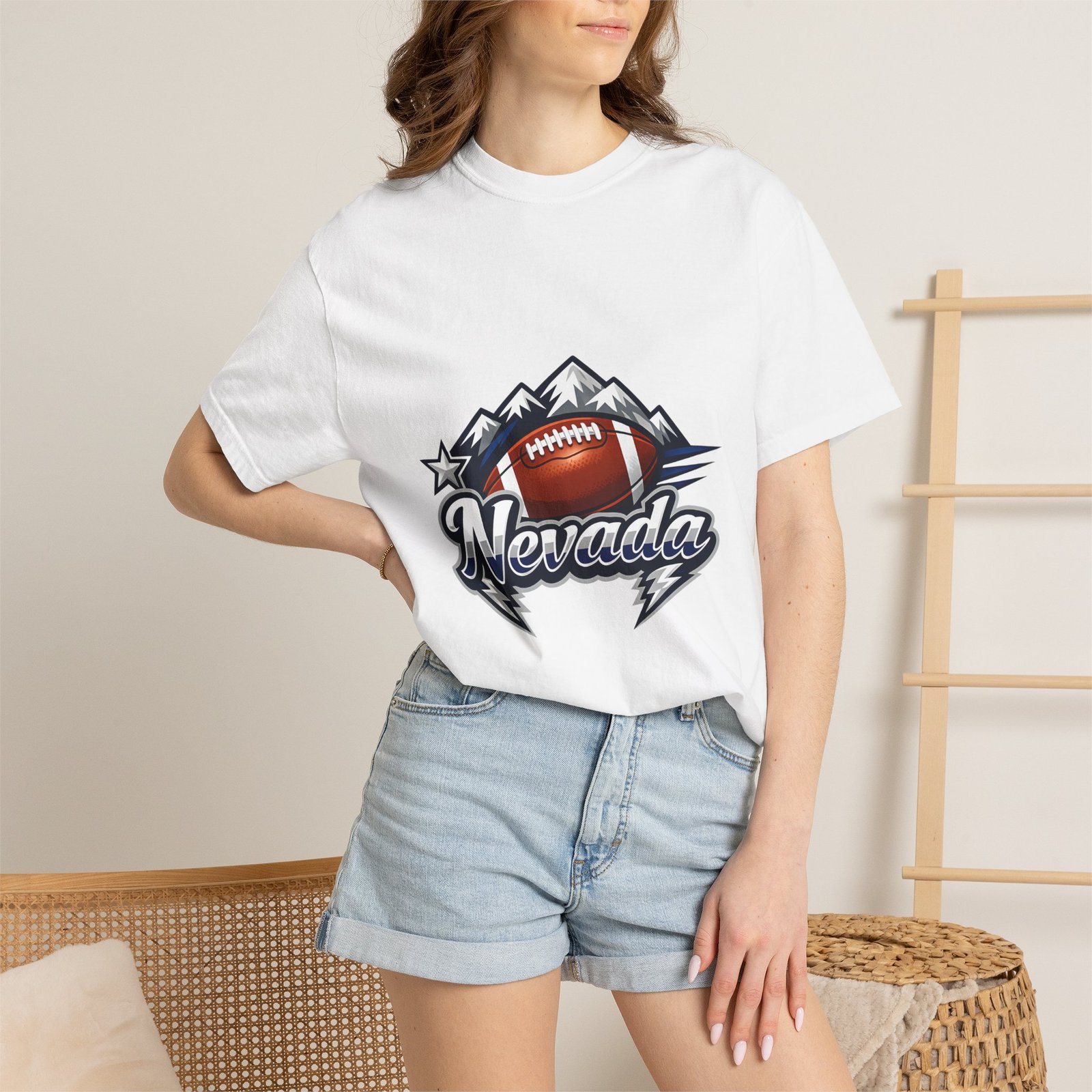 Nevada Football T-Shirt — Mountain Football Tee - Image 4