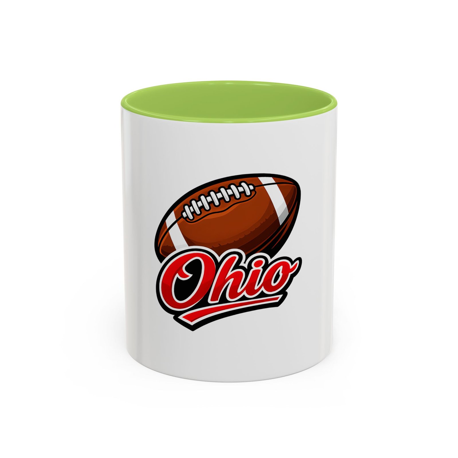 Ohio Football Accent Coffee Mug – 11/15oz Team Spirit Mug - Image 57