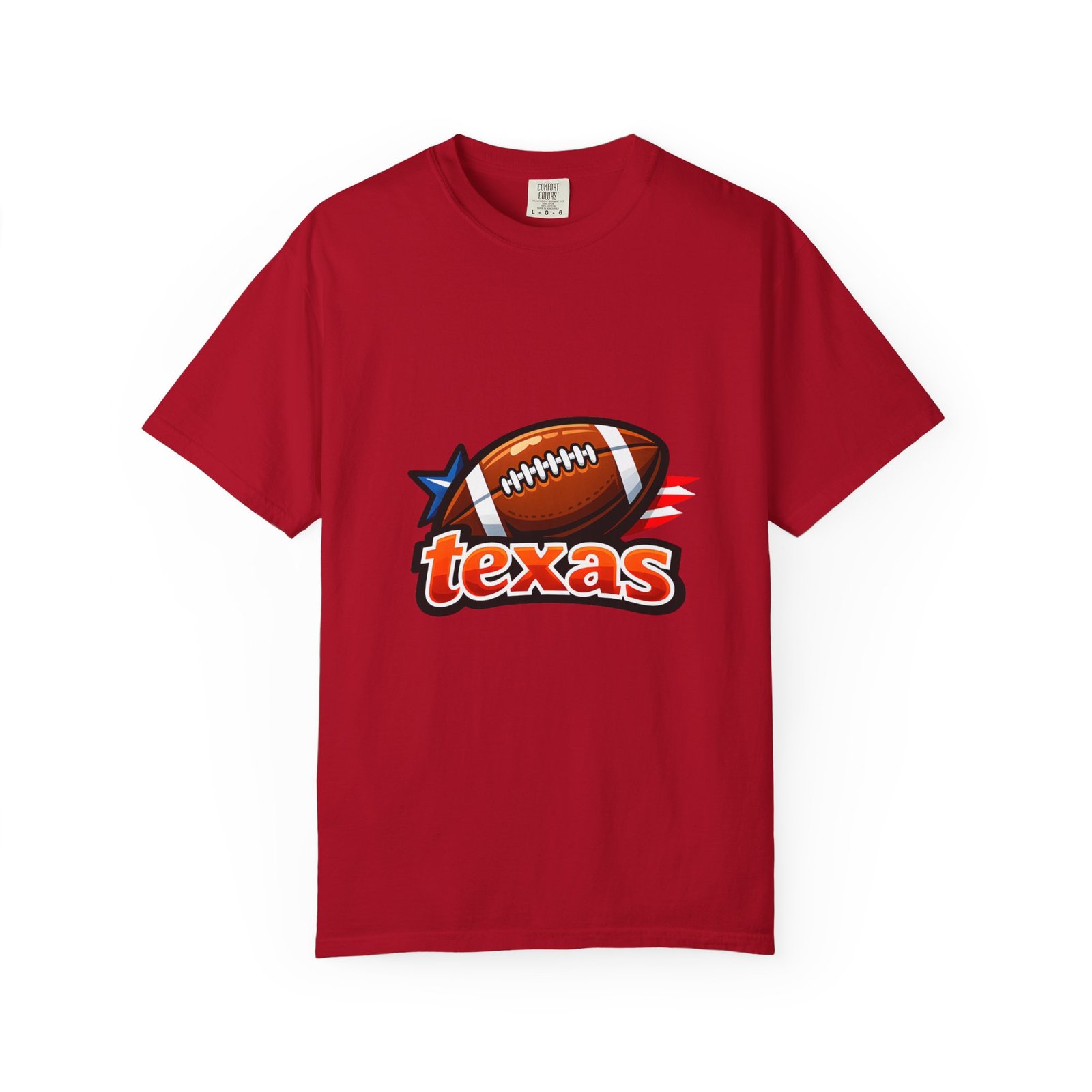 Texas Football T-Shirt — Retro Football & Lone Star Logo - Image 51