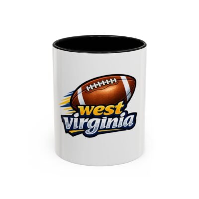 West Virginia Football Accent Coffee Mug (11/15oz)