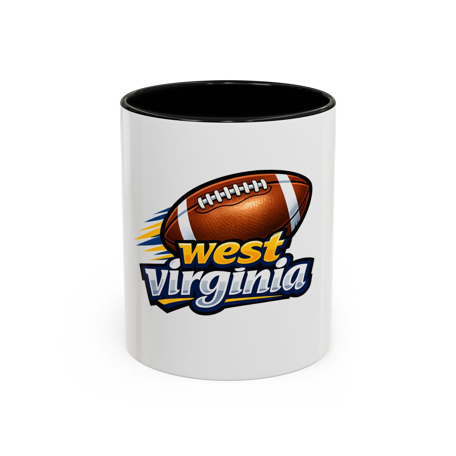 West Virginia Football Accent Coffee Mug (11/15oz)