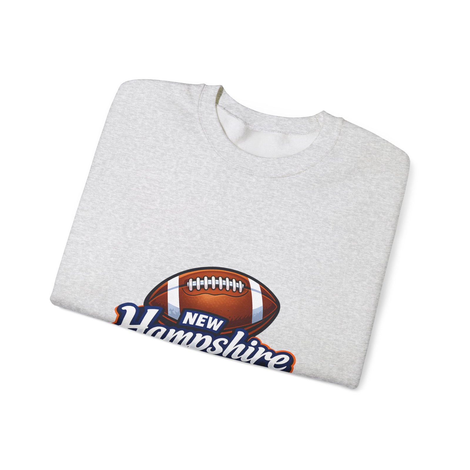 New Hampshire Football Crewneck Sweatshirt — Retro State Football Logo - Image 7