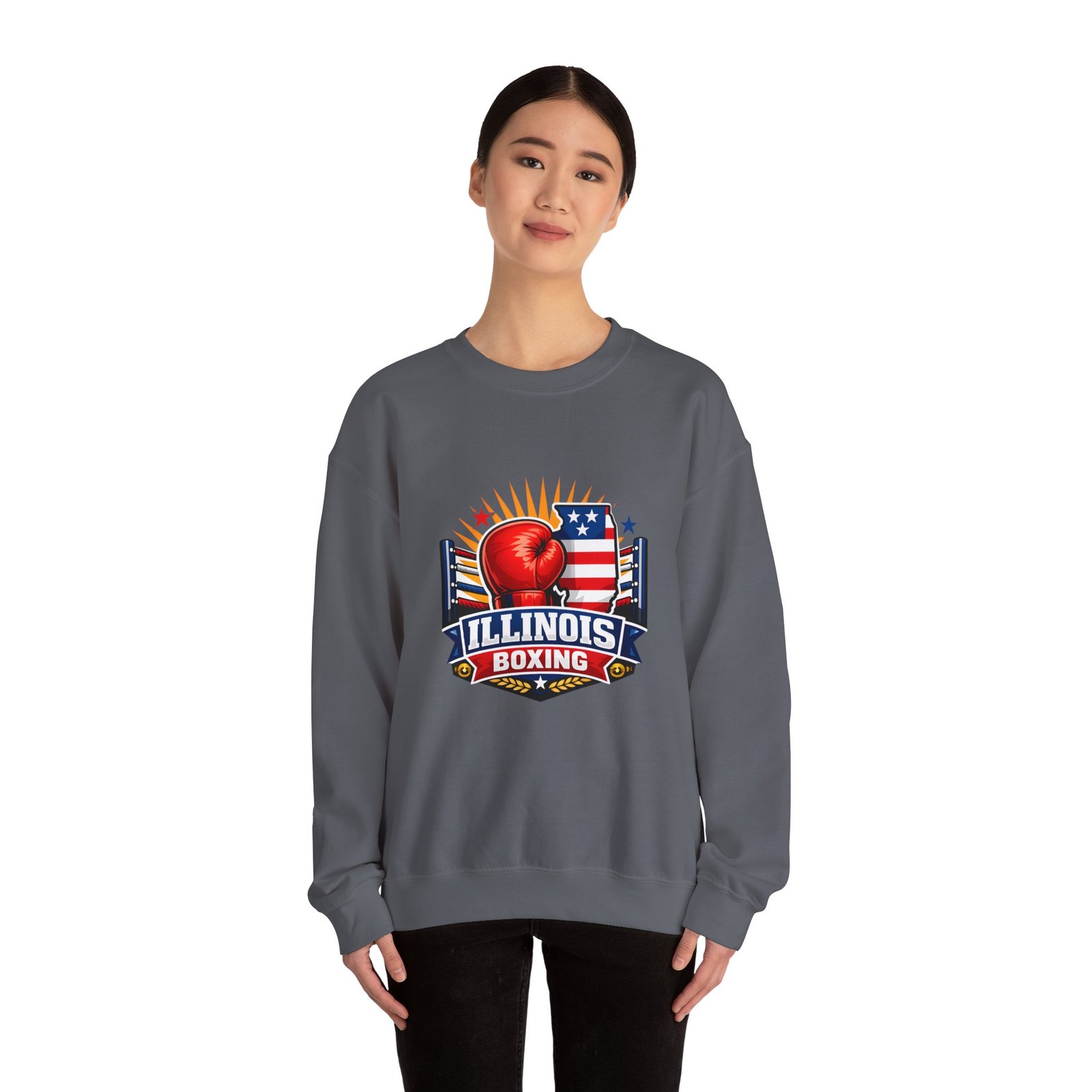 Illinois Boxing Crewneck Sweatshirt - Image 40