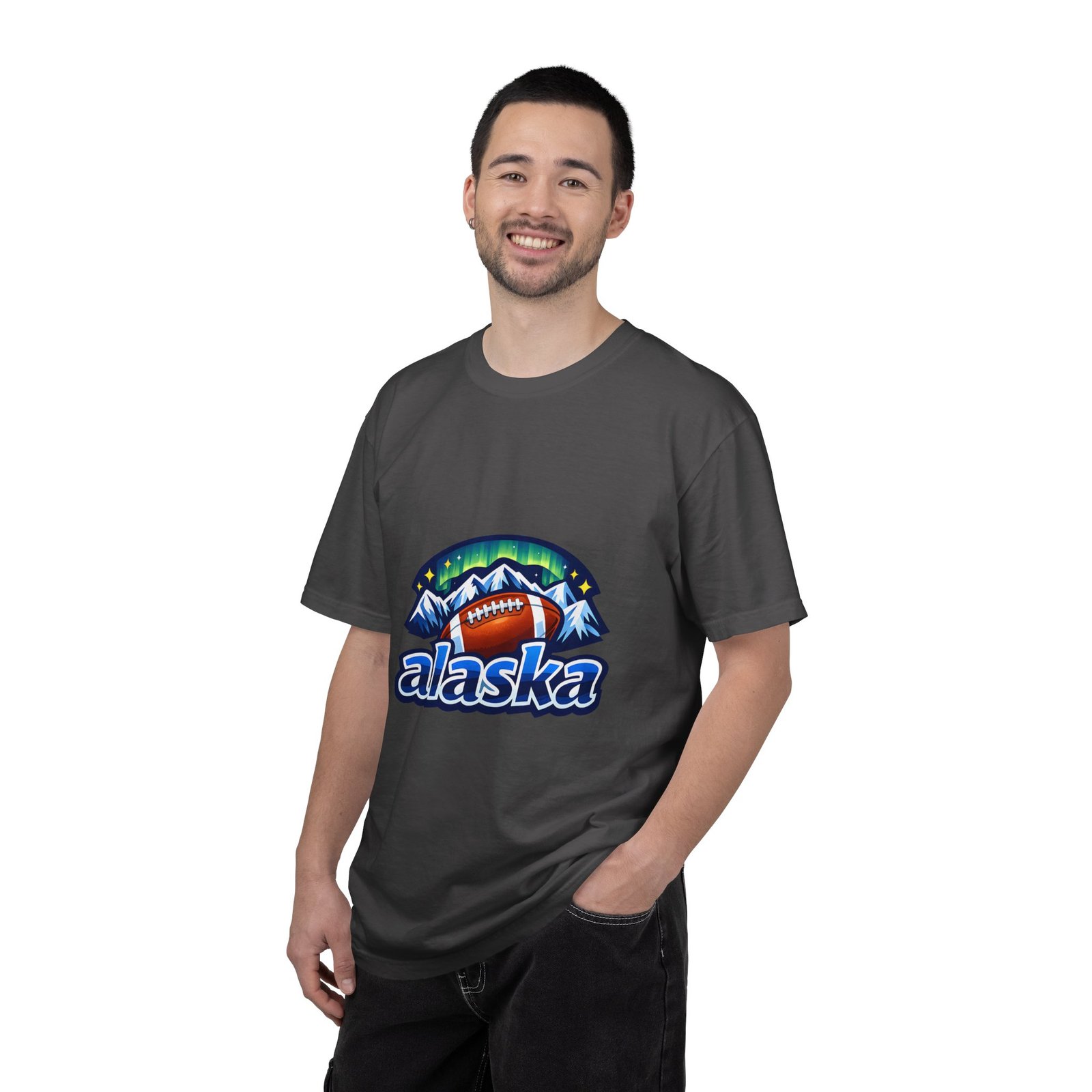 Alaska Football Bear Mountains T‑Shirt - Image 5