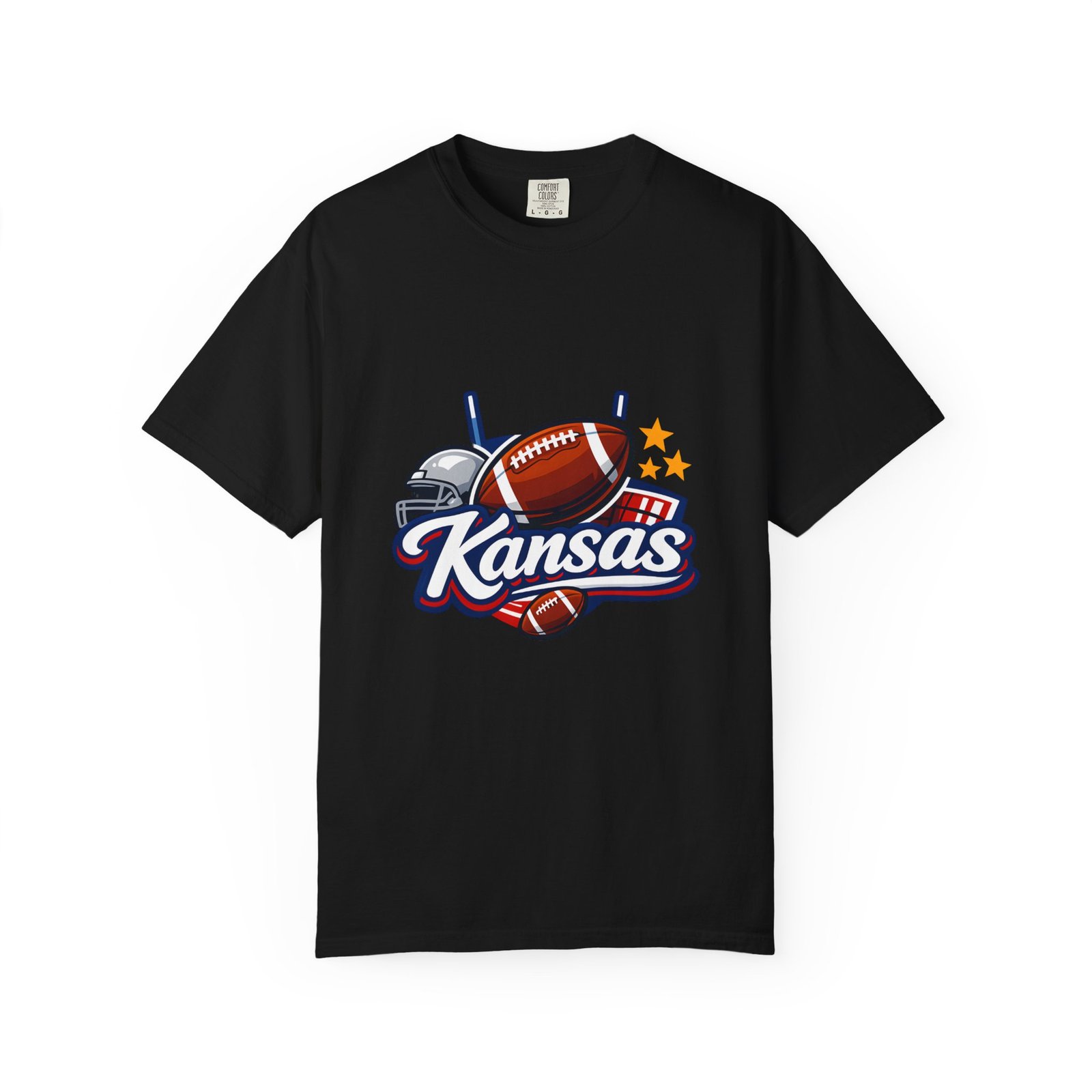 Kansas Football T-Shirt — Retro Helmet & Ball State Pride Tee - Image 49