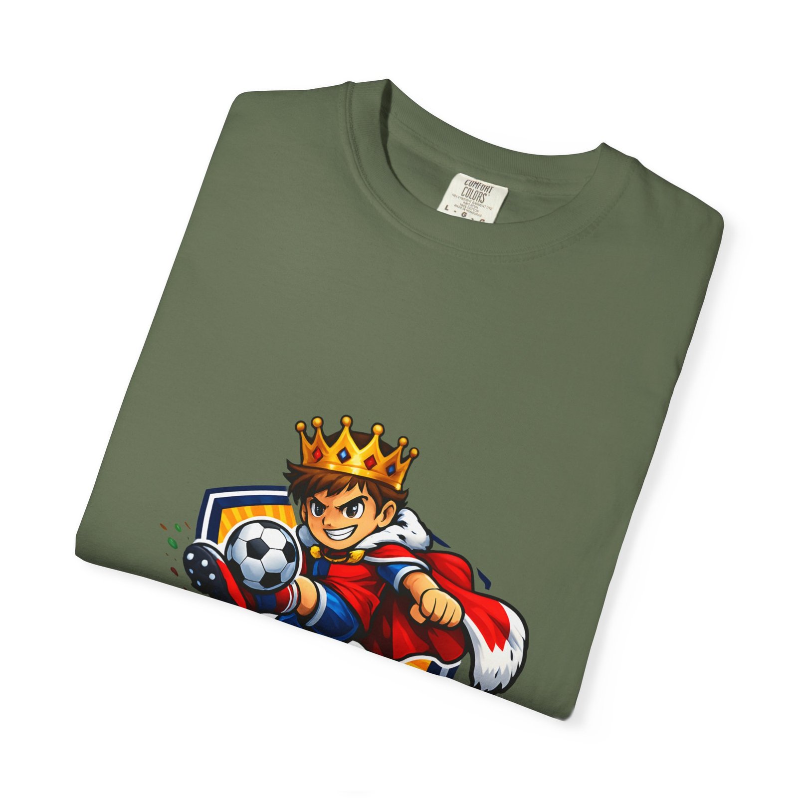Soccer King T-Shirt — Kids' Youth Soccer Crown Graphic Tee - Image 39