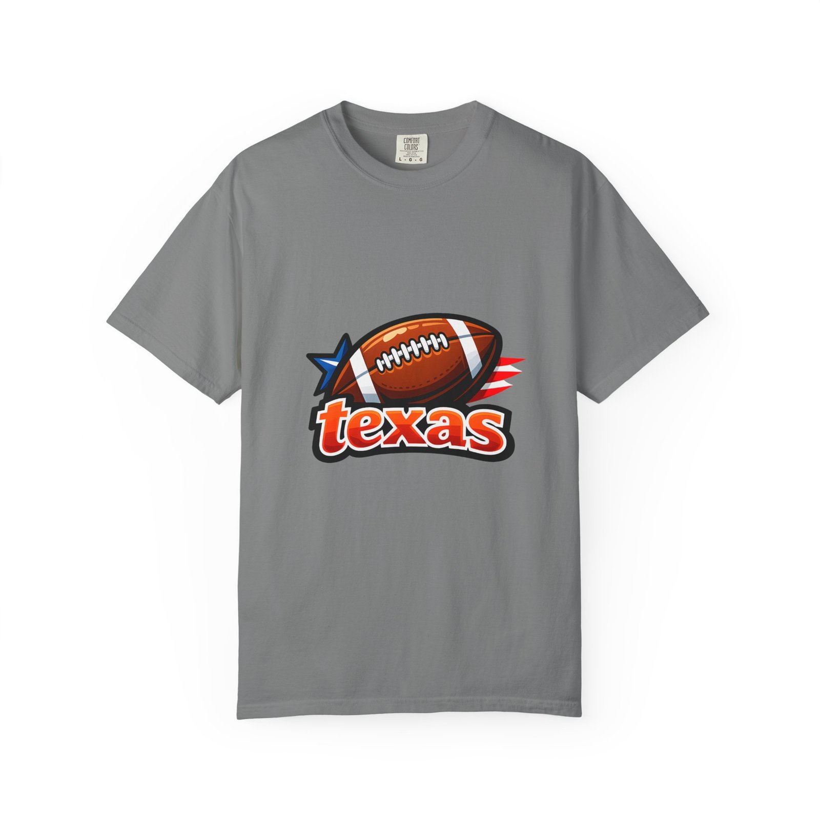 Texas Football T-Shirt — Retro Football & Lone Star Logo - Image 66