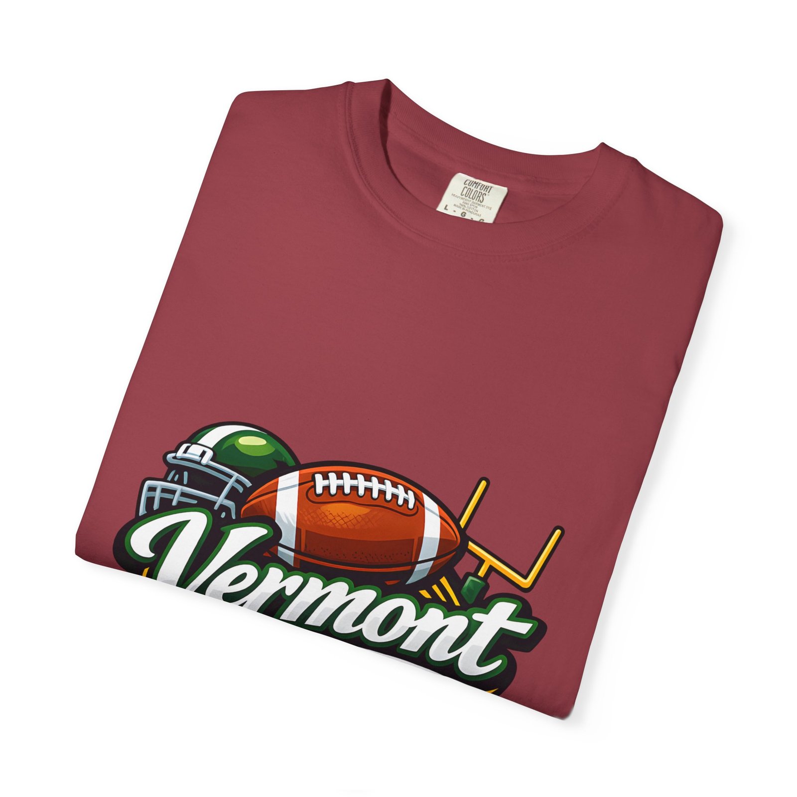 Vermont Football State T-Shirt — Retro Helmet & Goalpost Design - Image 55