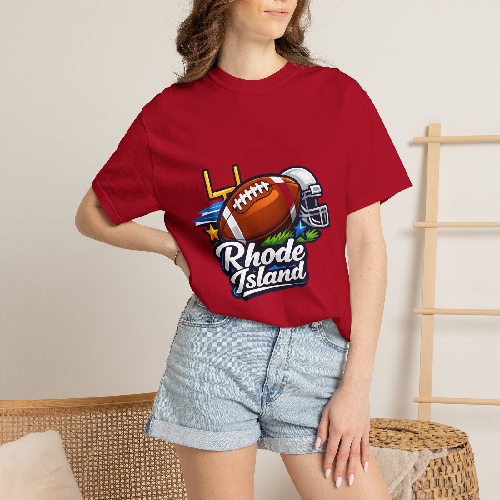 Rhode Island Football T-Shirt — State Pride Gridiron Tee - Image 60