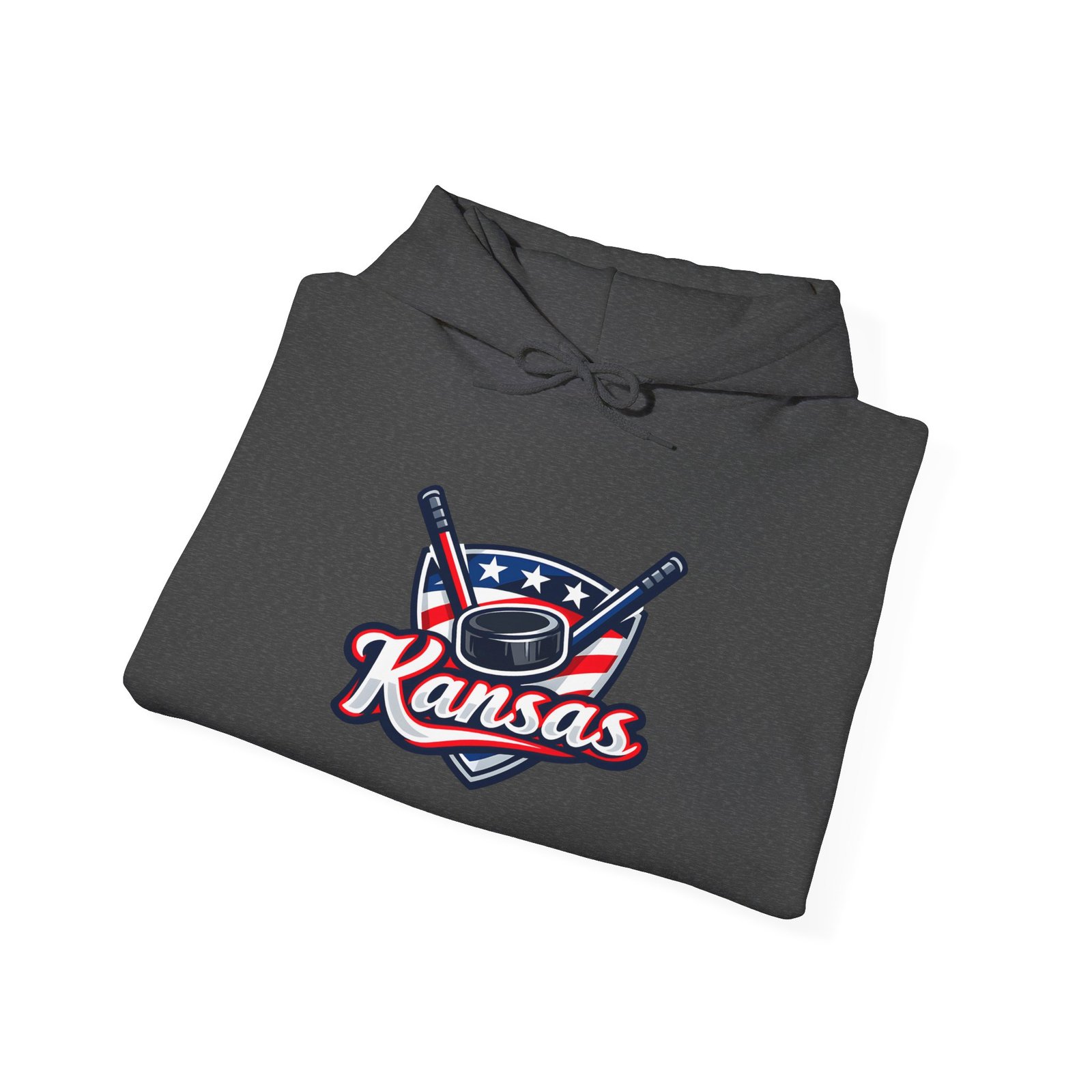 Kansas Baseball Hoodie – Retro Bat & Cap Logo Pullover - Image 3