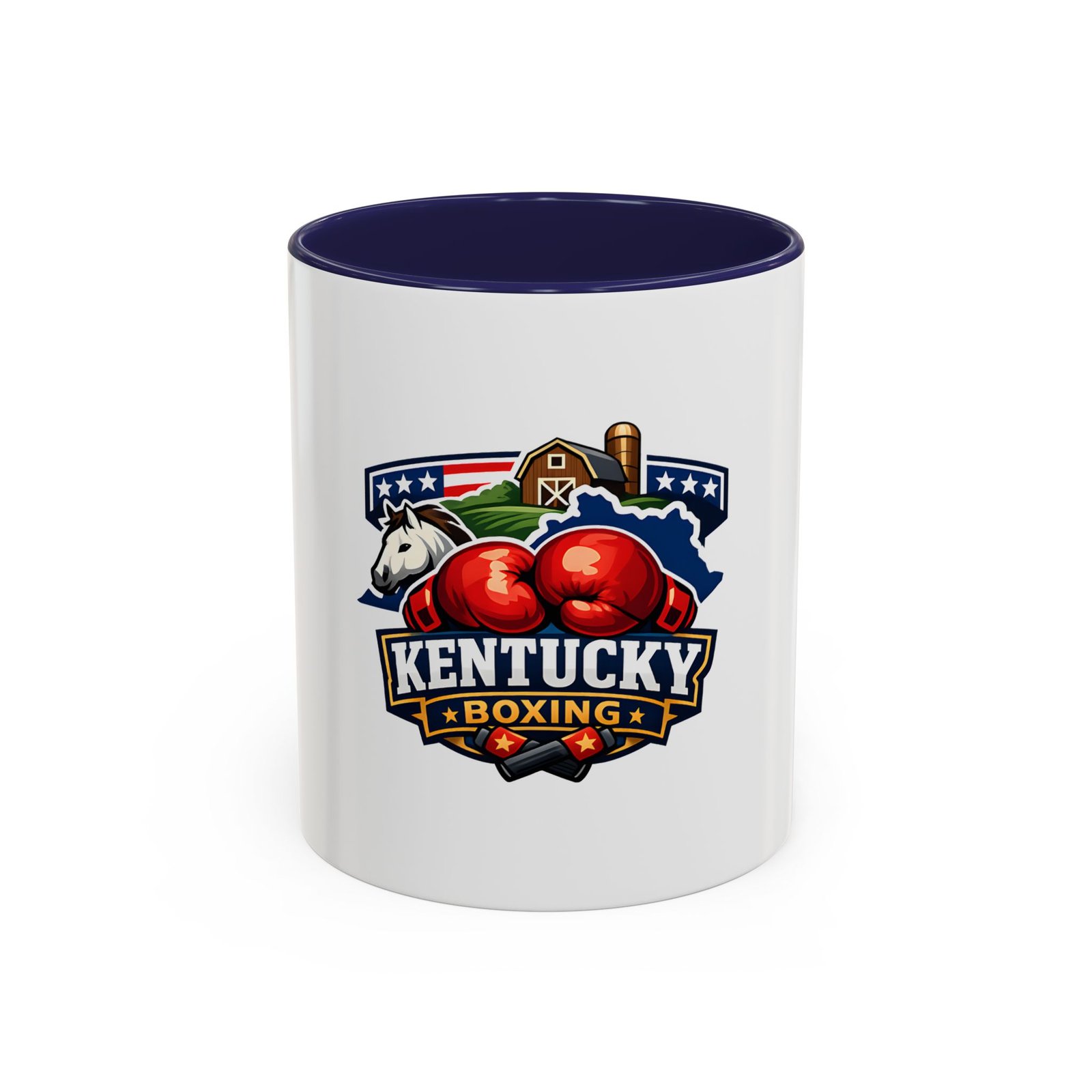 Kentucky Boxing Coffee Mug — State Pride Boxing Logo Accent Mug (11/15 oz) - Image 5
