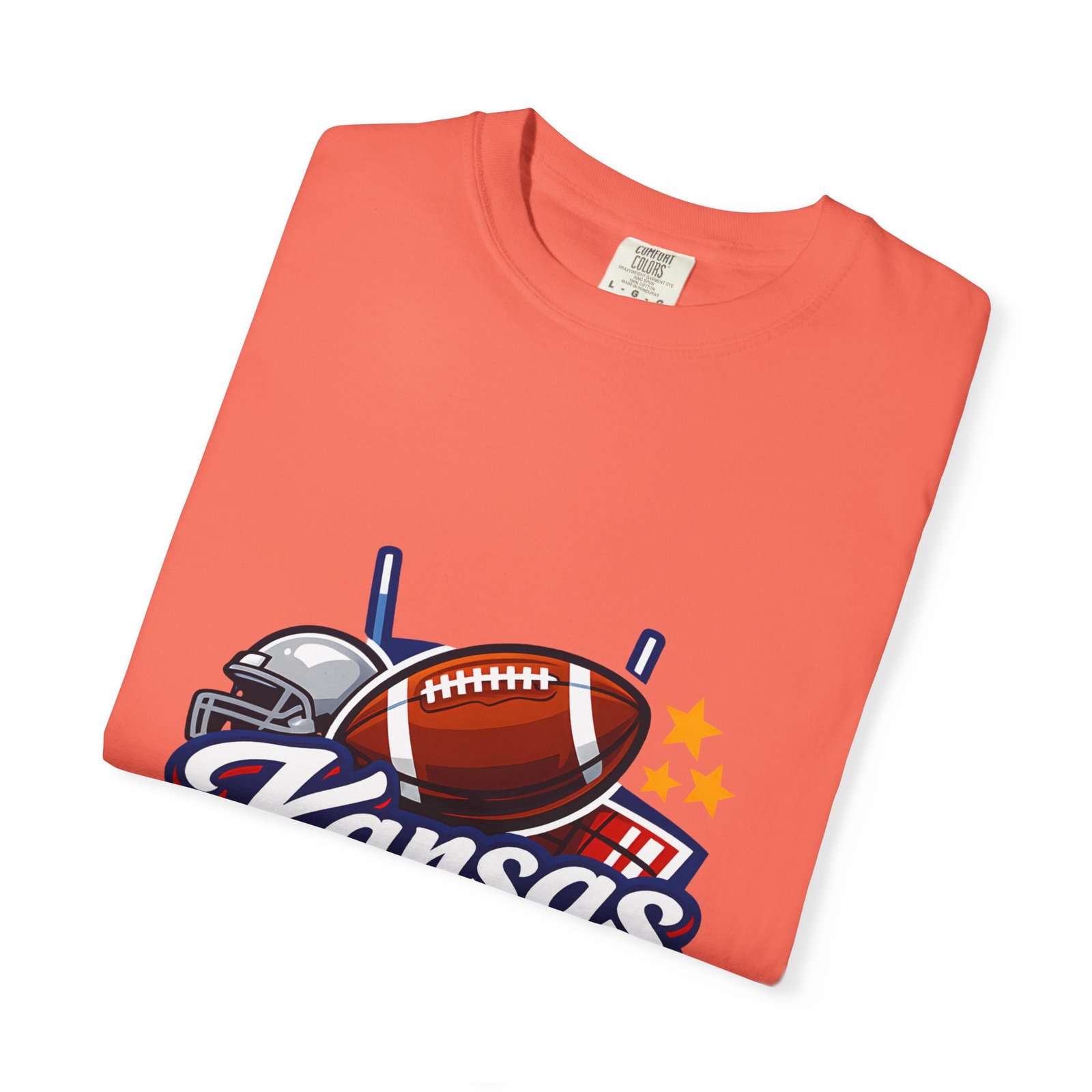 Kansas Football T-Shirt — Retro Helmet & Ball State Pride Tee - Image 11