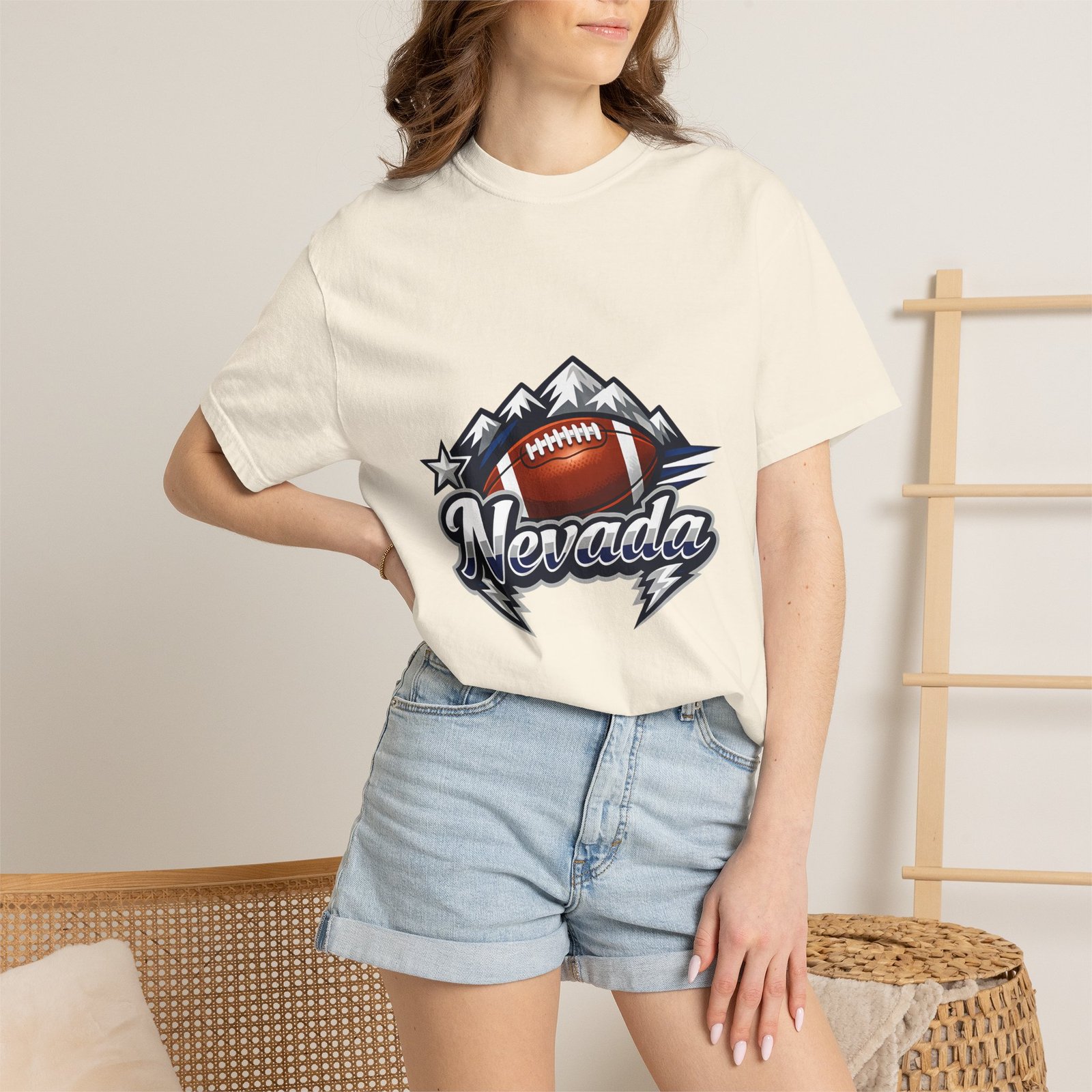 Nevada Football T-Shirt — Mountain Football Tee - Image 20