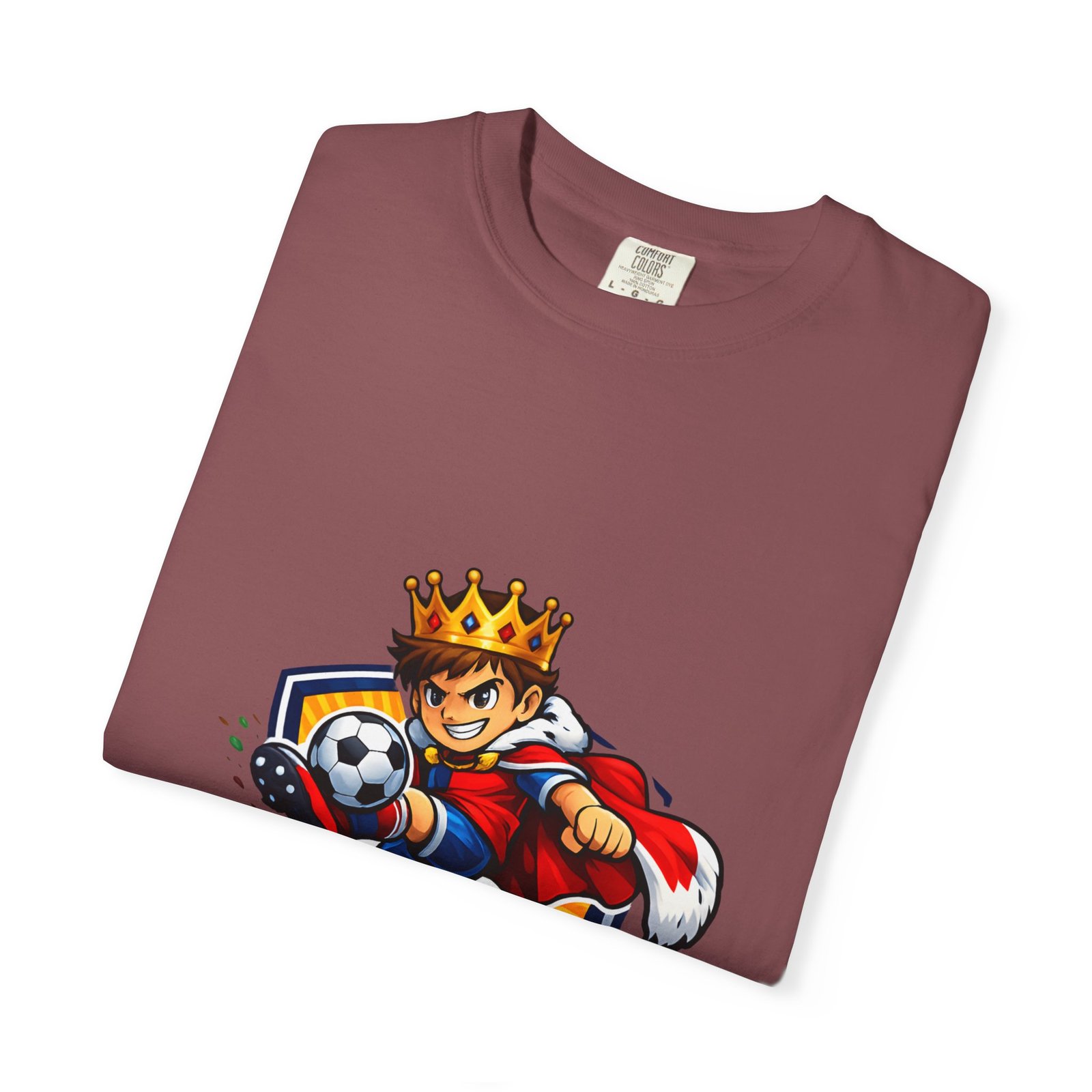 Soccer King T-Shirt — Kids' Youth Soccer Crown Graphic Tee - Image 15