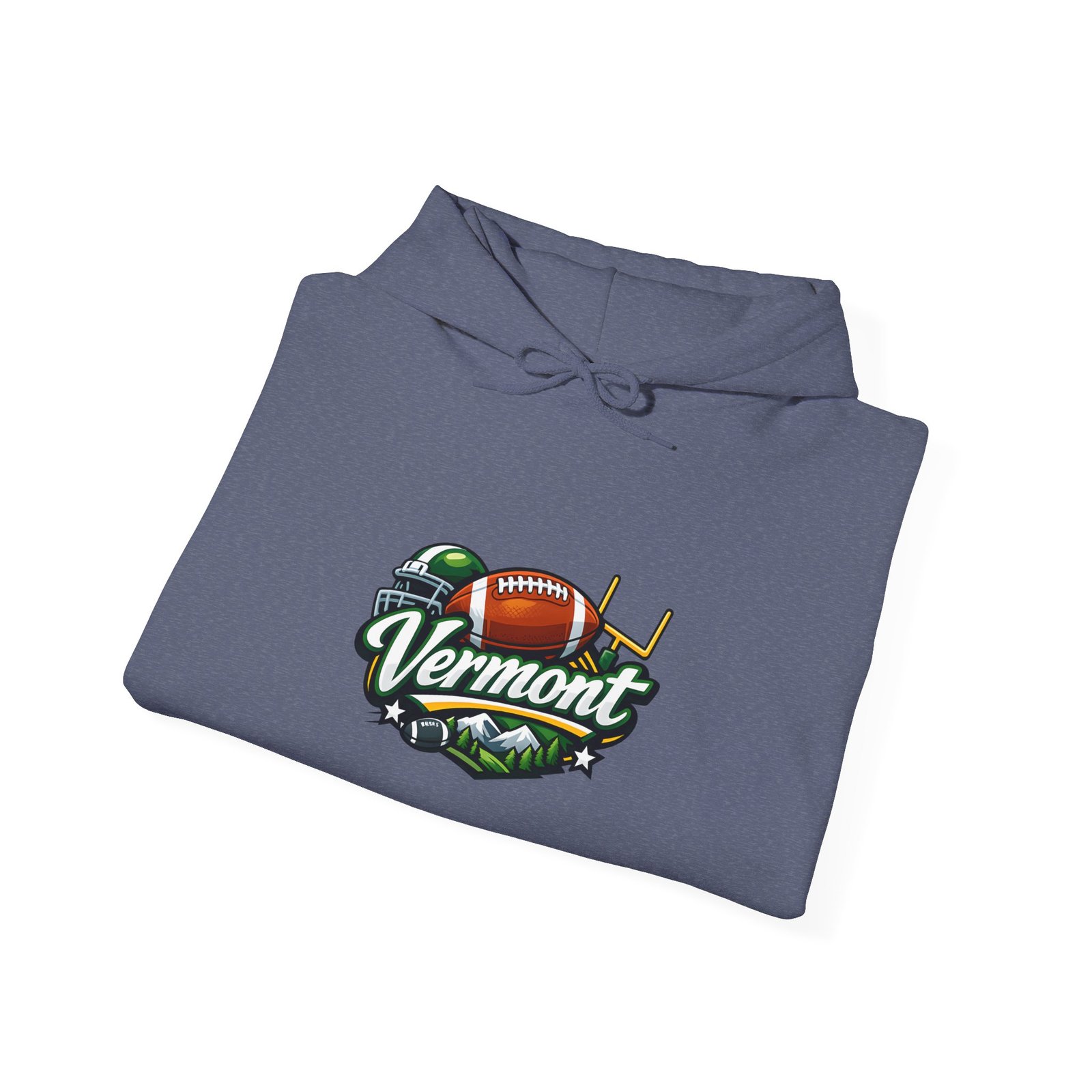 Vermont Football Hoodie – Vintage State Pride Pullover - Image 40