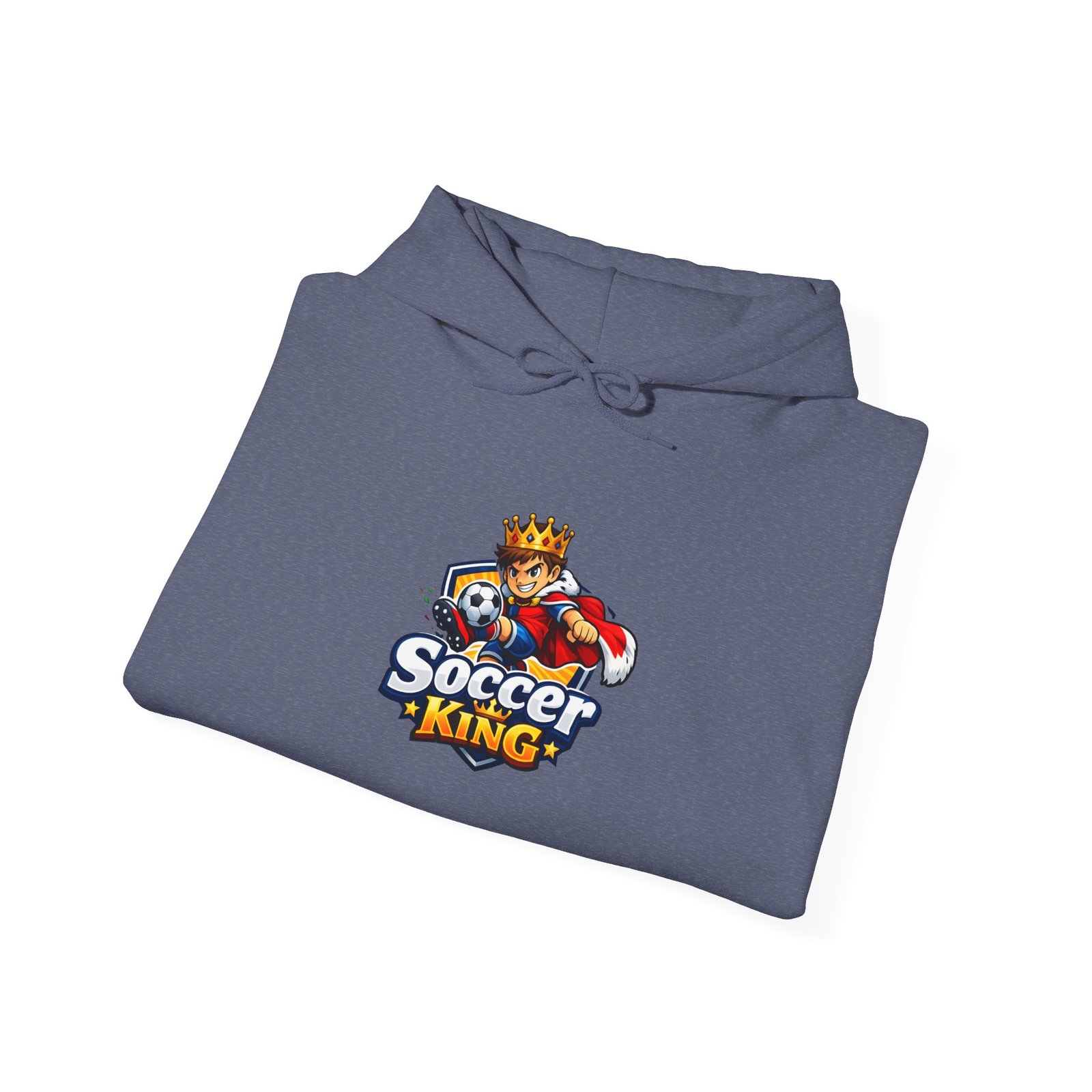 Soccer King Hoodie — Graphic Youth Soccer Crown Logo Pullover - Image 49