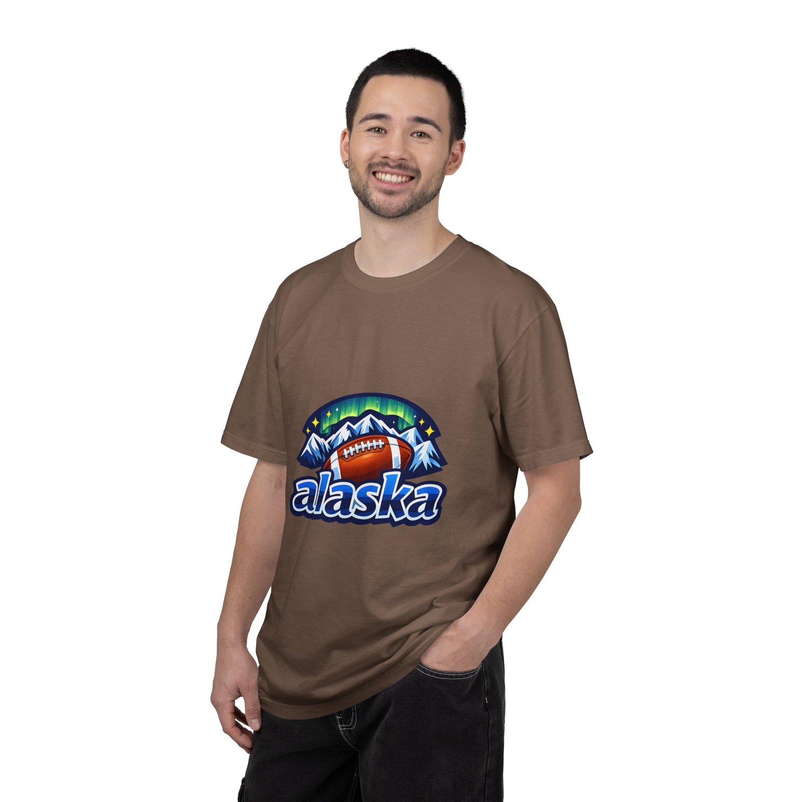 Alaska Football Bear Mountains T‑Shirt - Image 75
