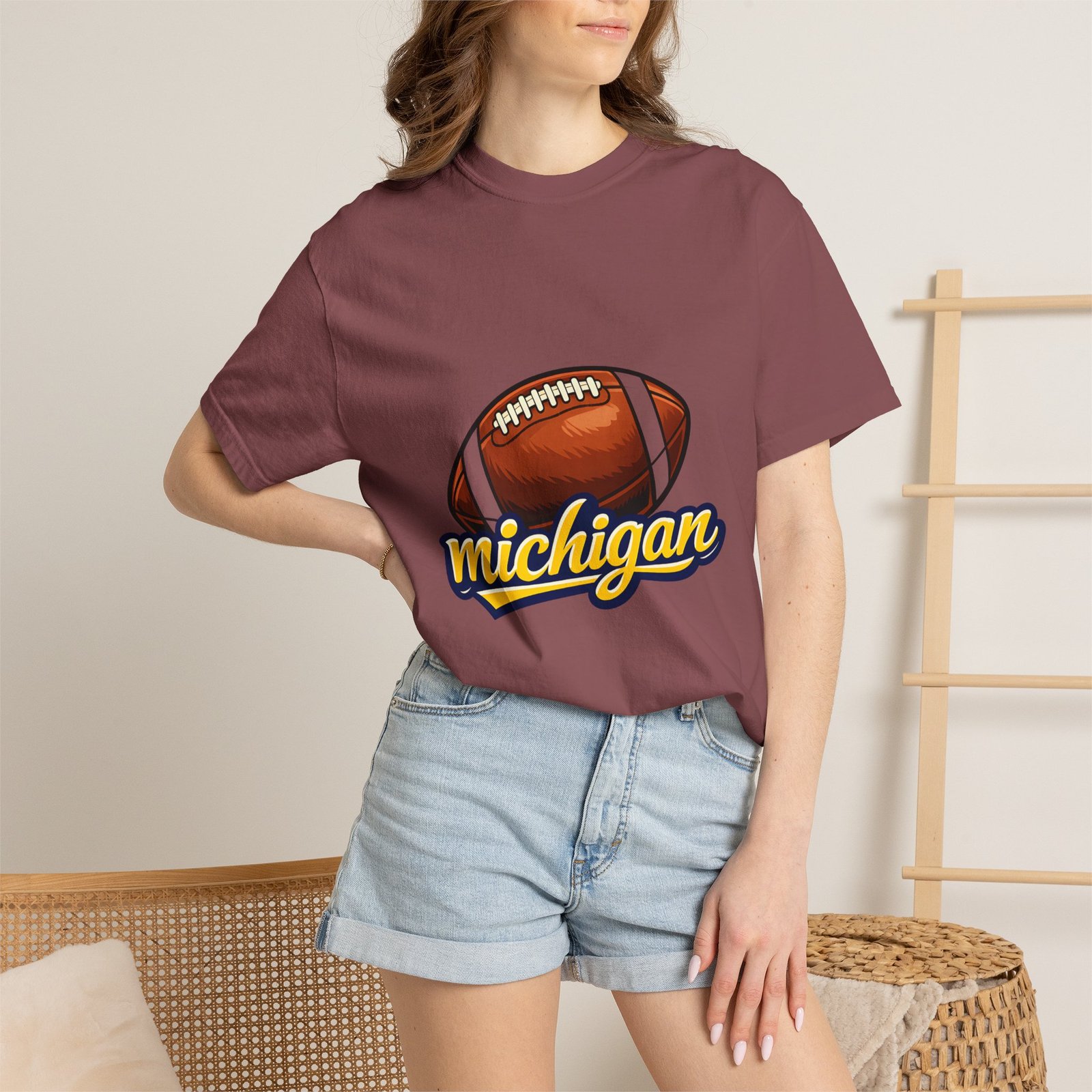 Michigan Football T-Shirt — Vintage Script Logo Tee - Image 16