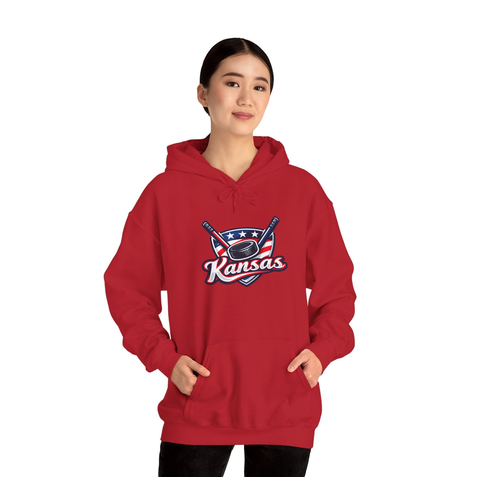 Kansas Baseball Hoodie – Retro Bat & Cap Logo Pullover - Image 8