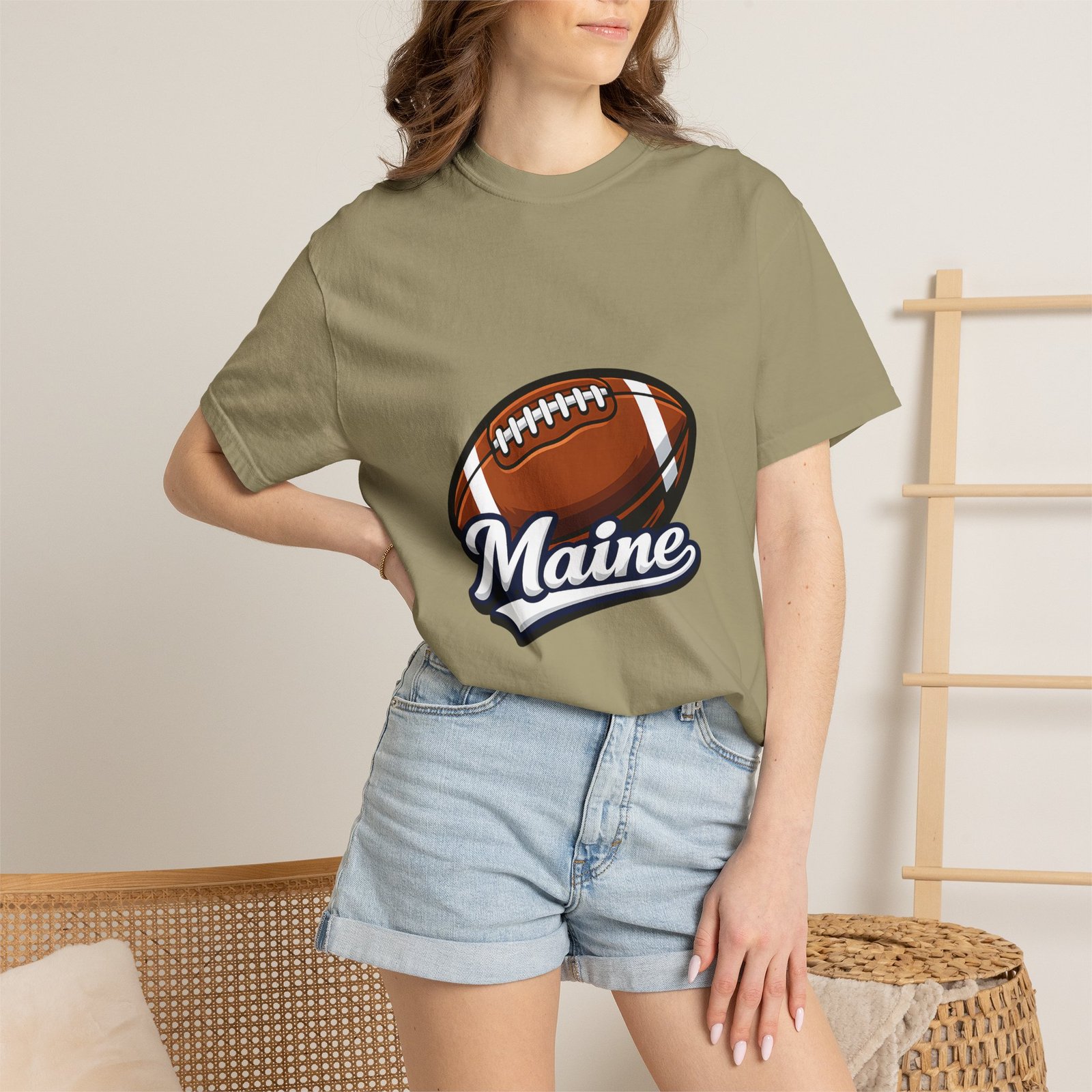Maine Football T-Shirt — Vintage Football Graphic Tee - Image 24