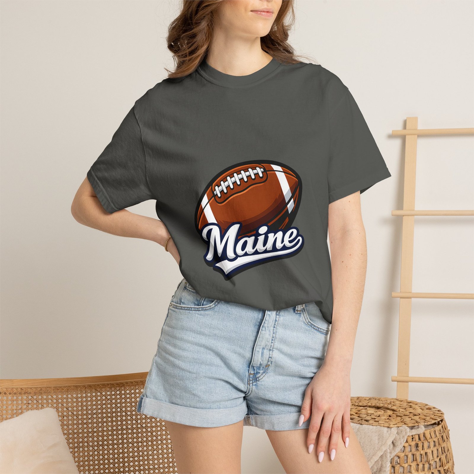 Maine Football T-Shirt — Vintage Football Graphic Tee - Image 32