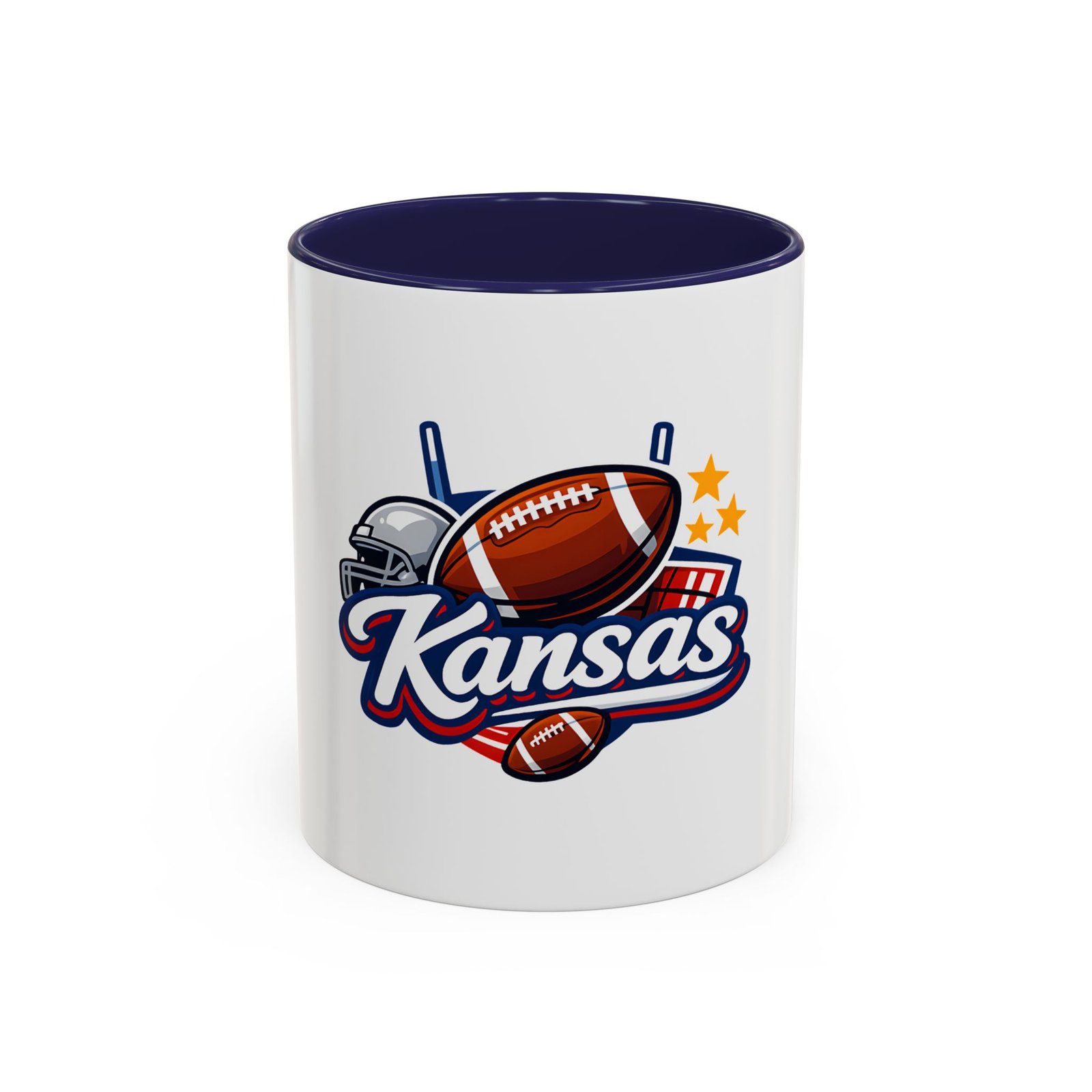 Kansas Football Coffee Mug — Accent 11/15oz - Image 5
