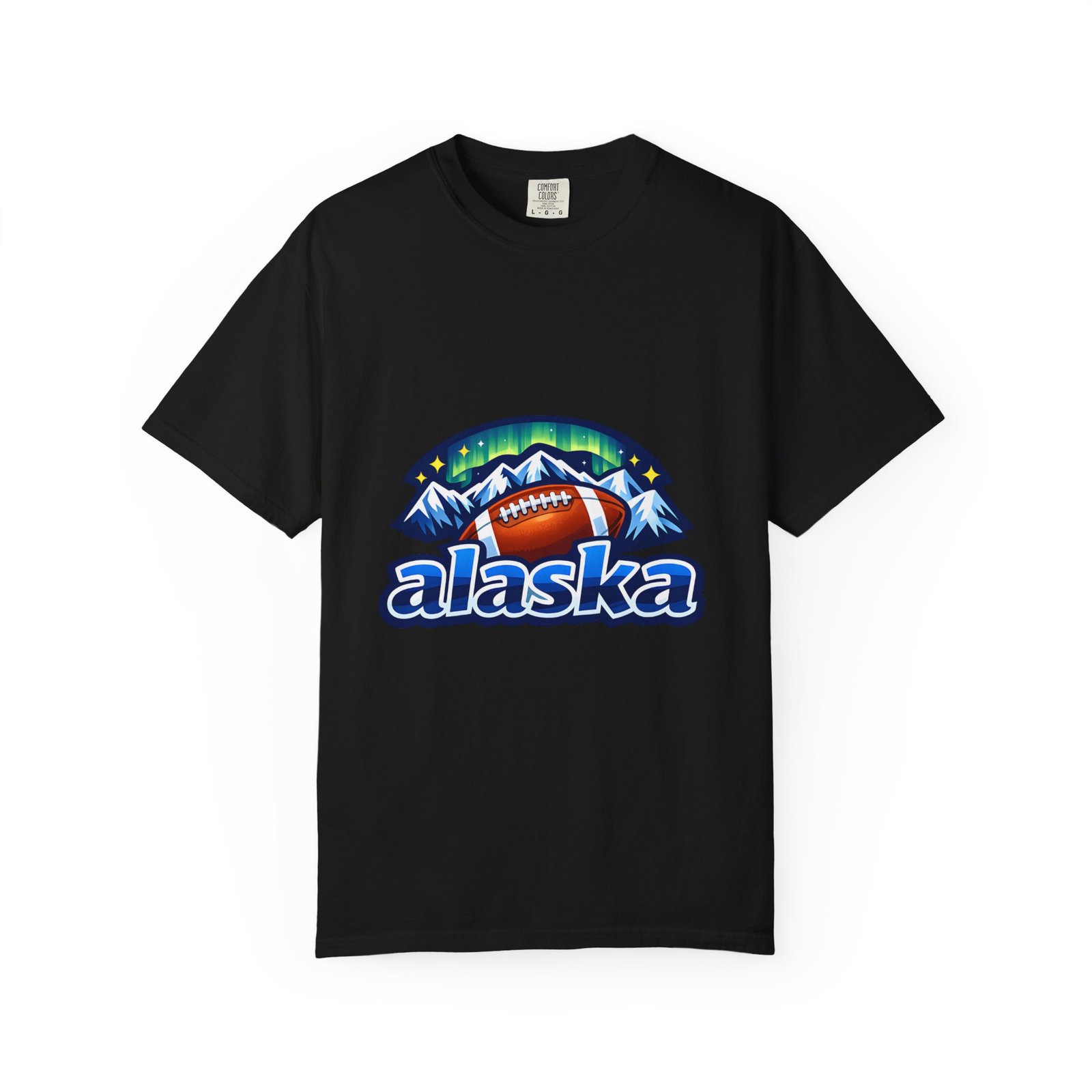 Alaska Football Bear Mountains T‑Shirt - Image 41