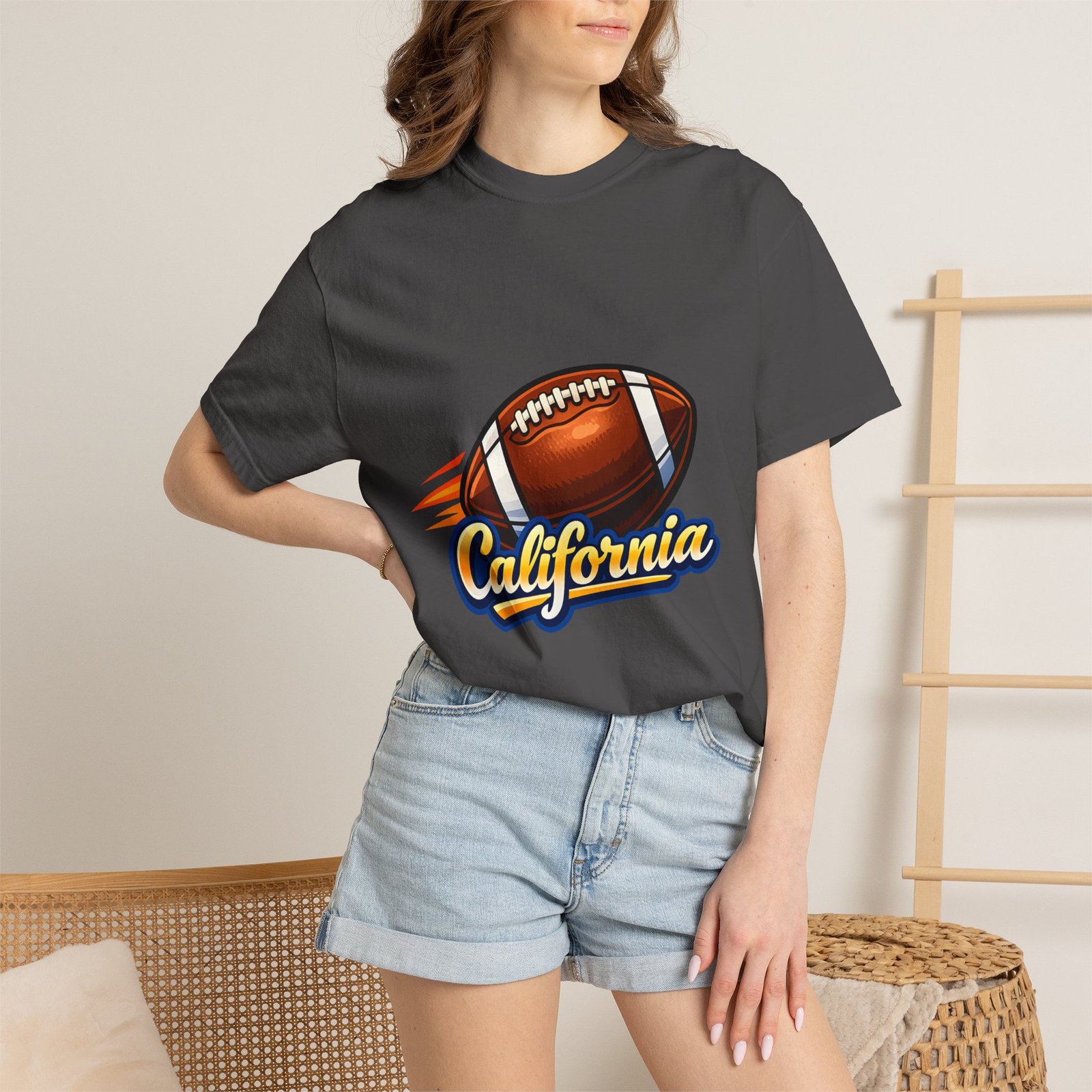 California Football T-Shirt — Vintage Style Gridiron Tee - Image 48